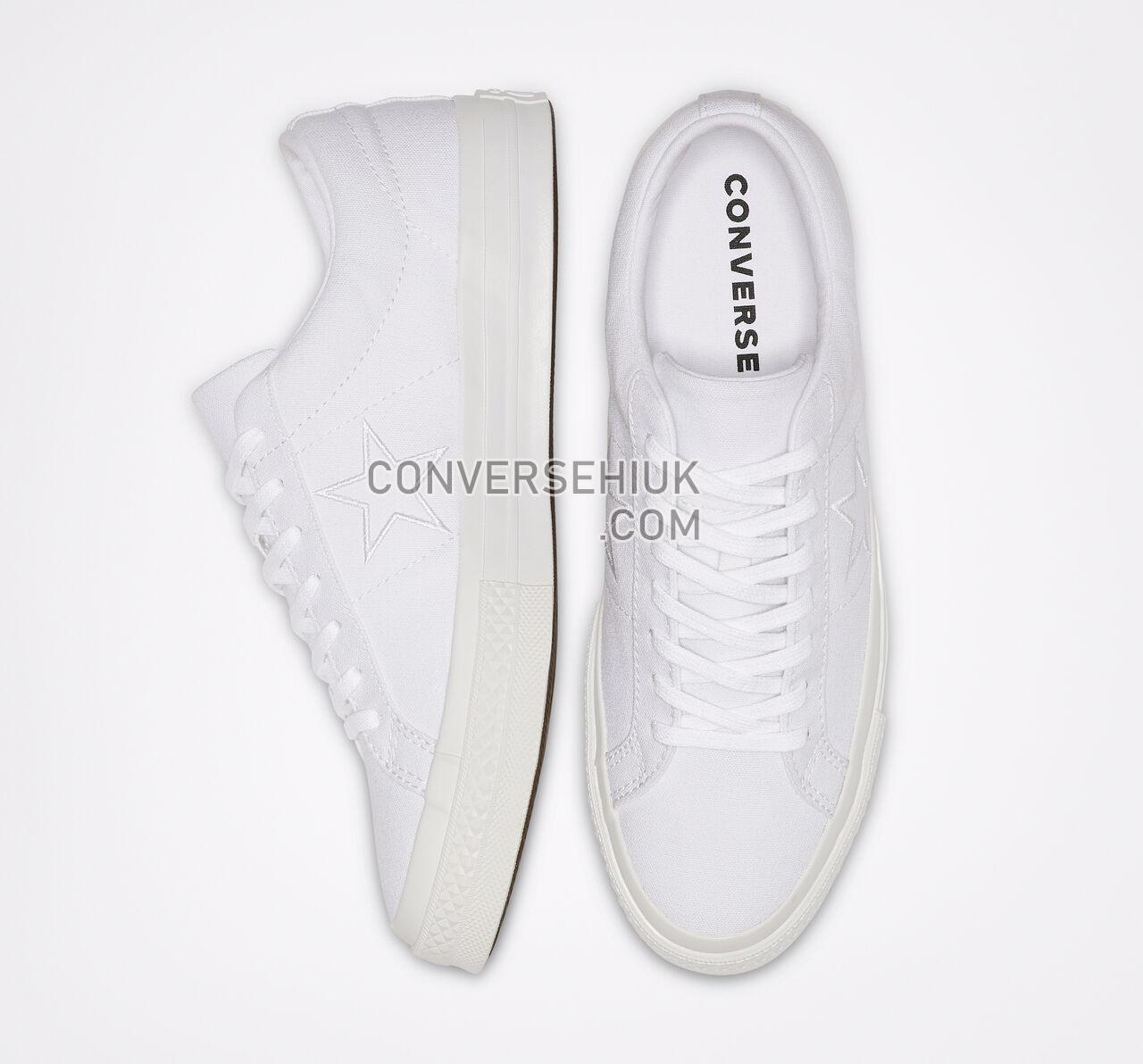 Converse One Star Seasonal Color White/White/White 163377C Shoes