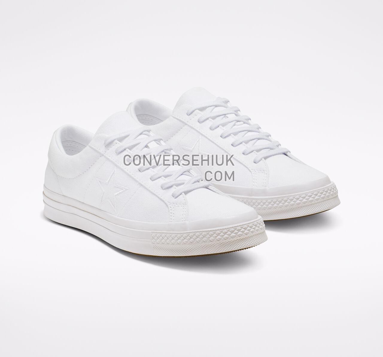 Converse One Star Seasonal Color White/White/White 163377C Shoes