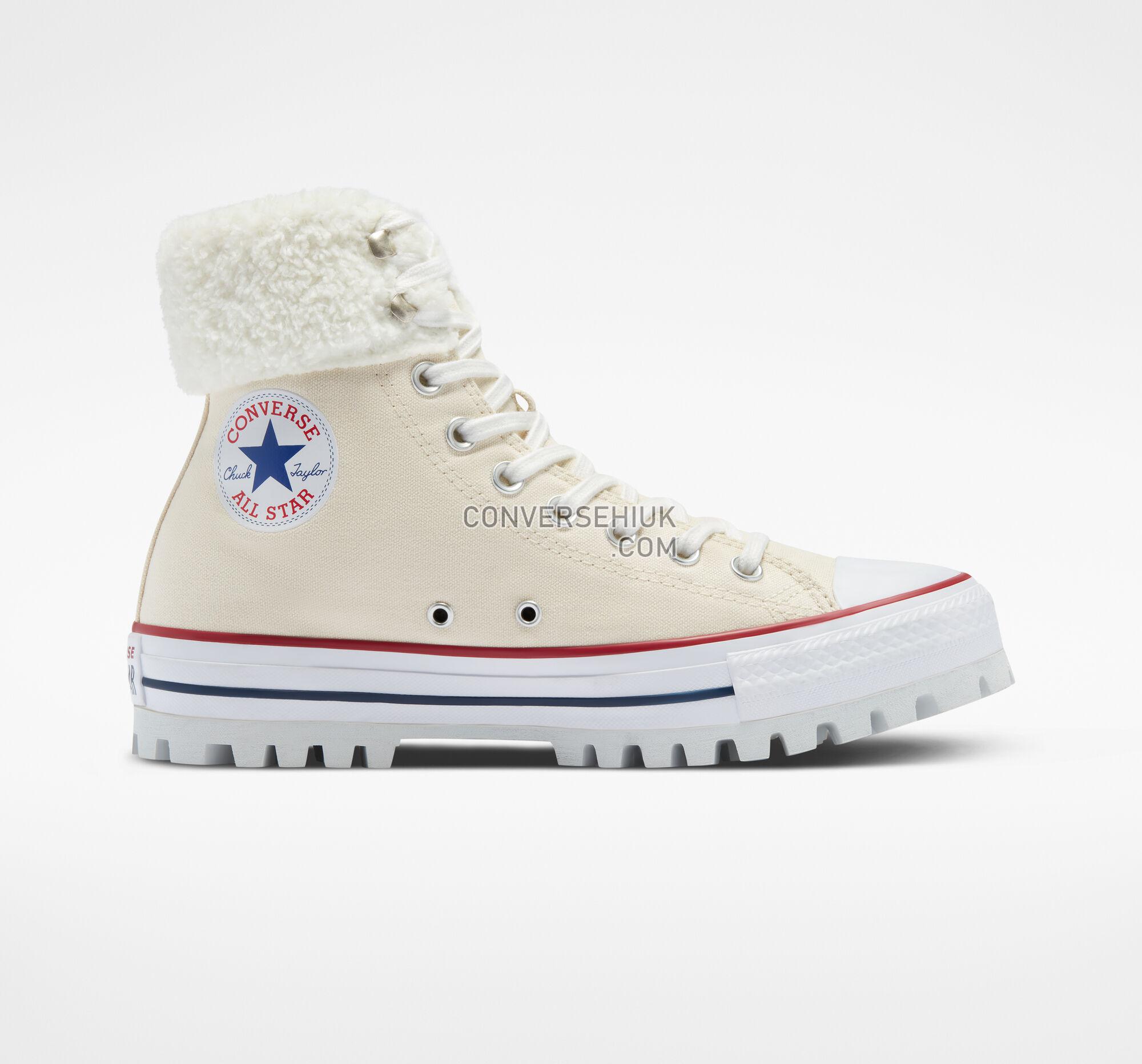 Converse Chuck Taylor All Star Trek Fur Collar Ivory Boot Trek A05134C Shoes