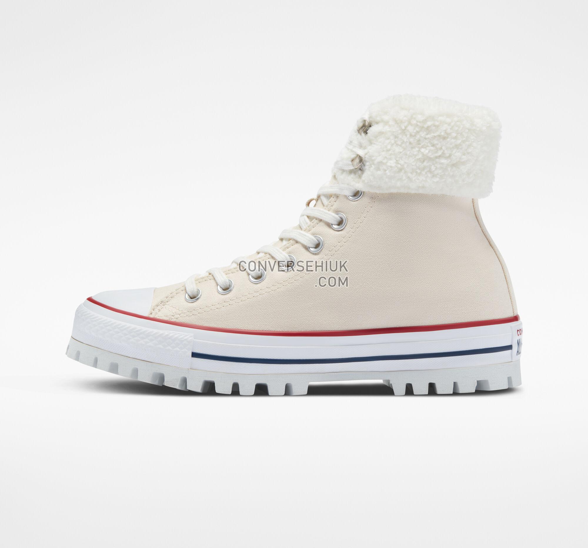 Converse Chuck Taylor All Star Trek Fur Collar Ivory Boot Trek A05134C Shoes