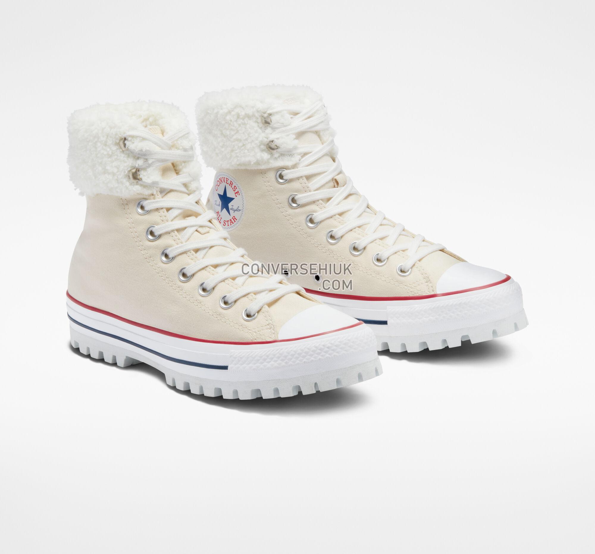 Converse Chuck Taylor All Star Trek Fur Collar Ivory Boot Trek A05134C Shoes