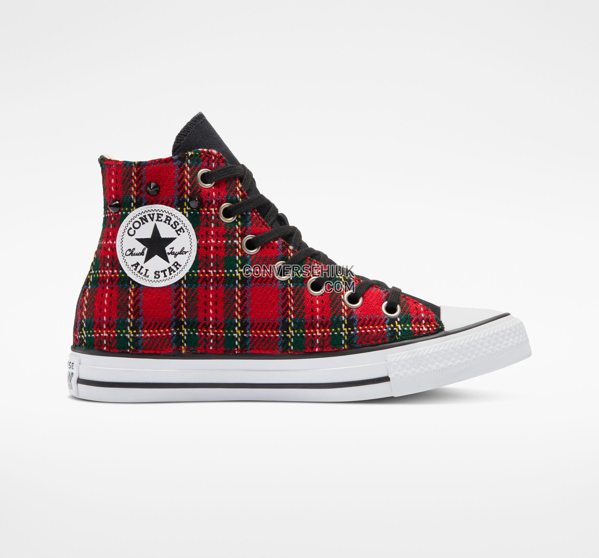 Converse Chuck Taylor All Star Tartan Red Tartan Studs A05080C Shoes