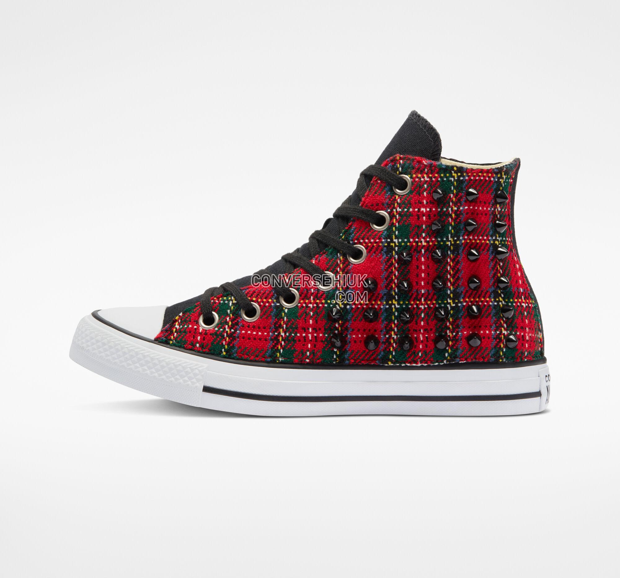 Converse Chuck Taylor All Star Tartan Red Tartan Studs A05080C Shoes