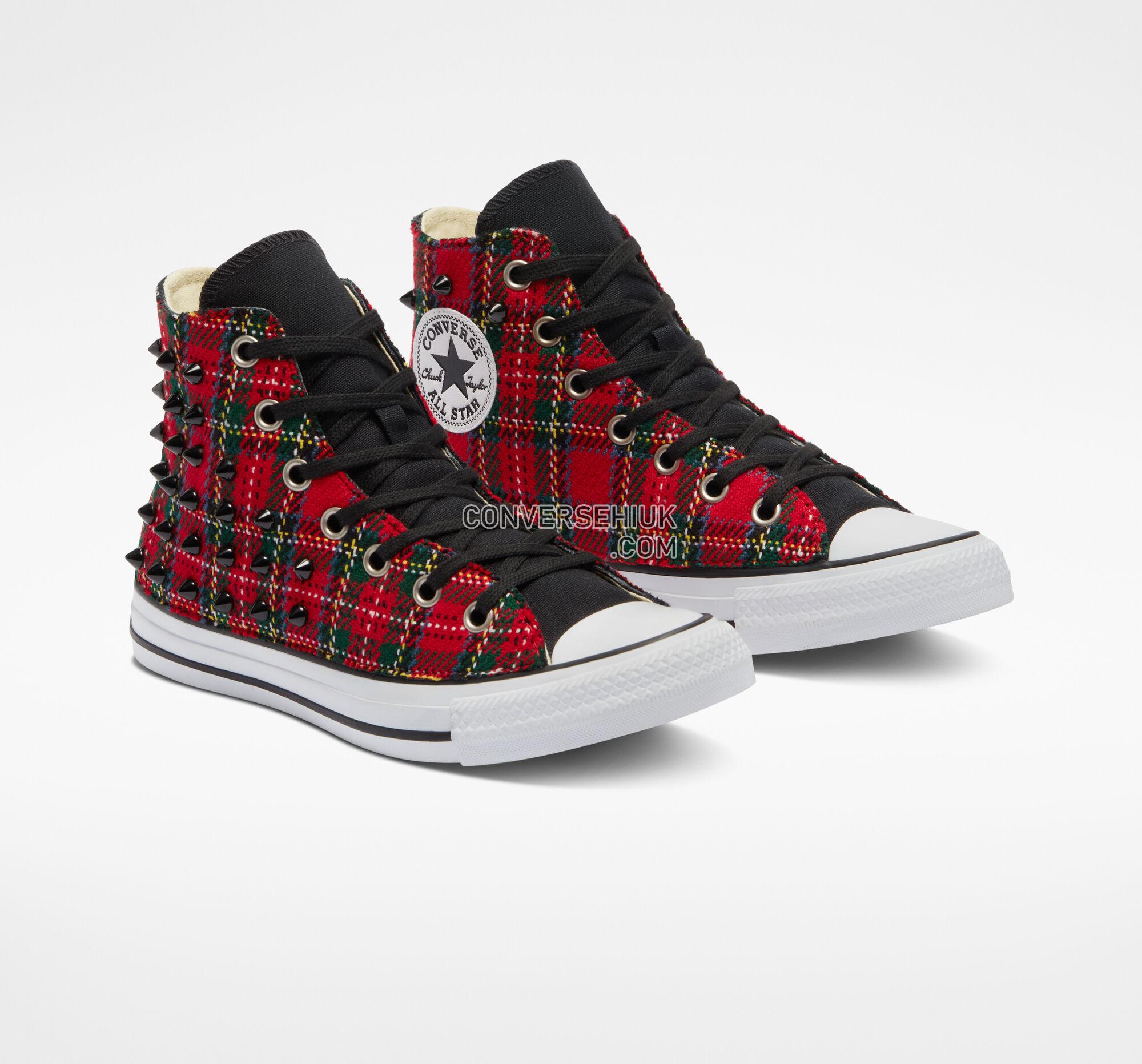 Converse Chuck Taylor All Star Tartan Red Tartan Studs A05080C Shoes