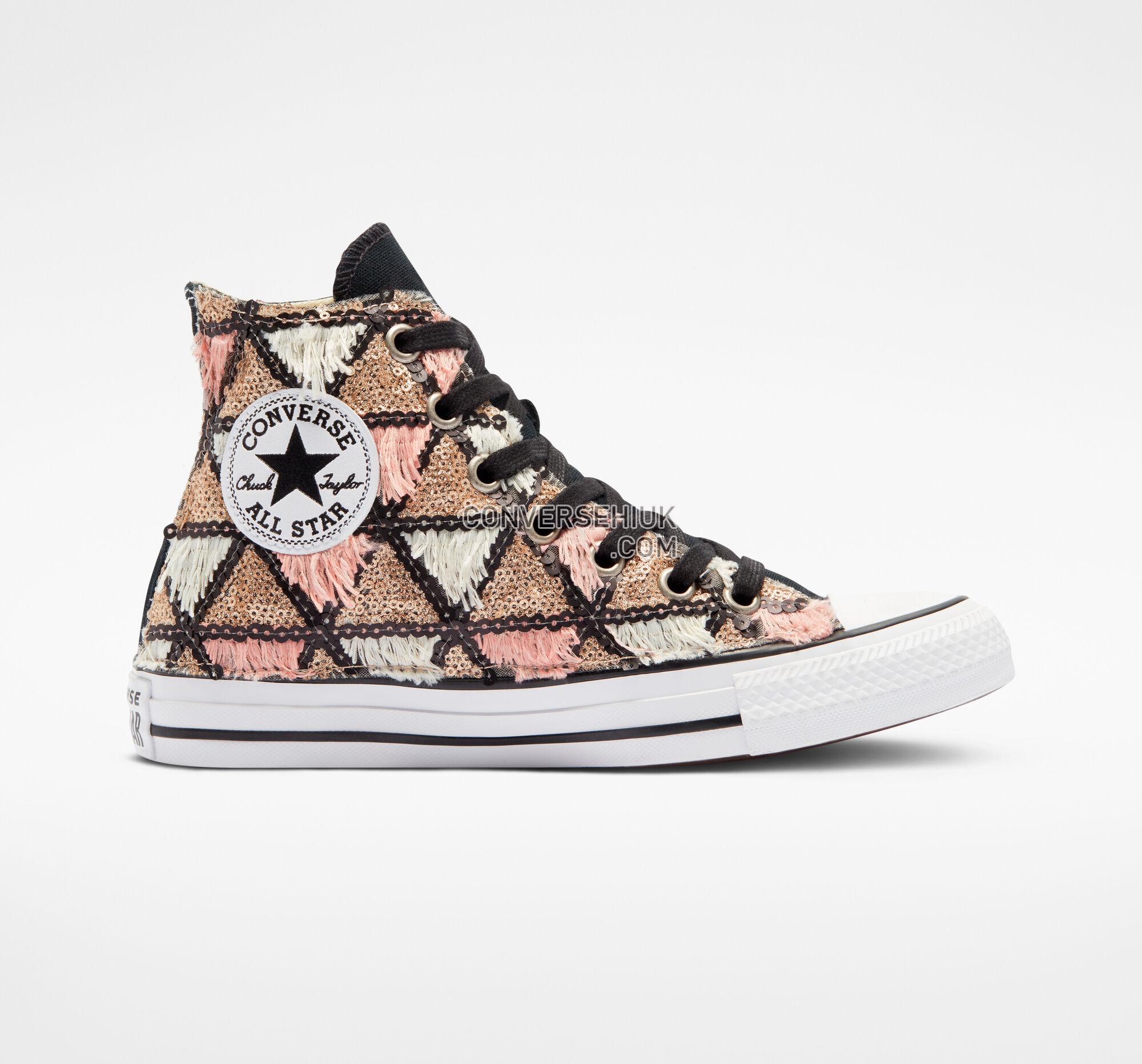 Converse Chuck Taylor All Star Triangle Fringe Gold Sequins Fringes A05084C Shoes