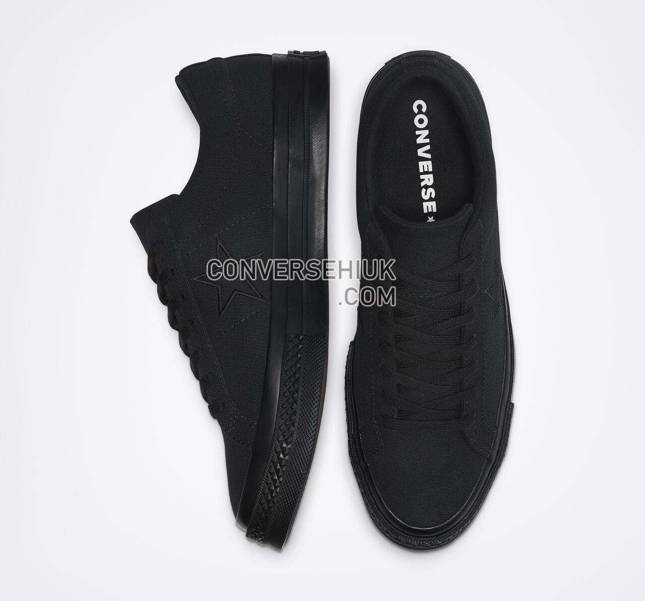 Converse One Star Seasonal Color Black/Black/Black 163380C Shoes