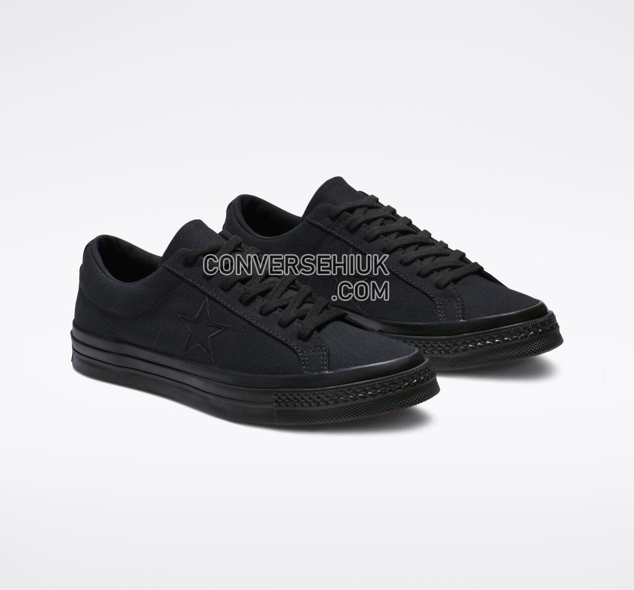 Converse One Star Seasonal Color Black/Black/Black 163380C Shoes