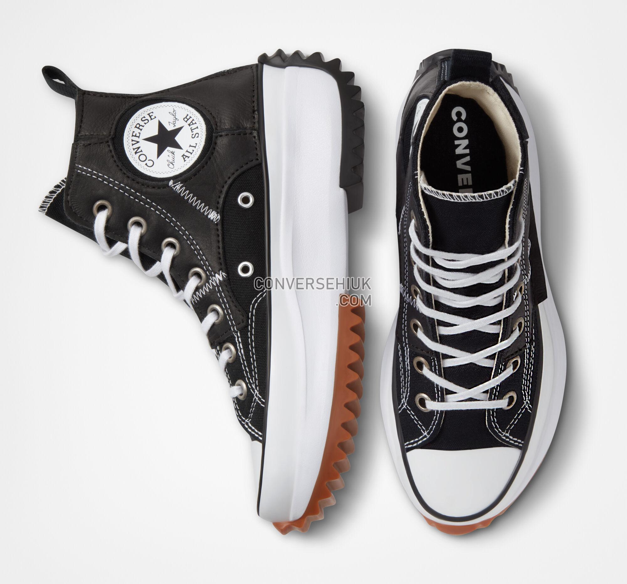 Converse Run Star Hike Platform Leather Patchwork Star Star Leather Patchwork A05132C Shoes