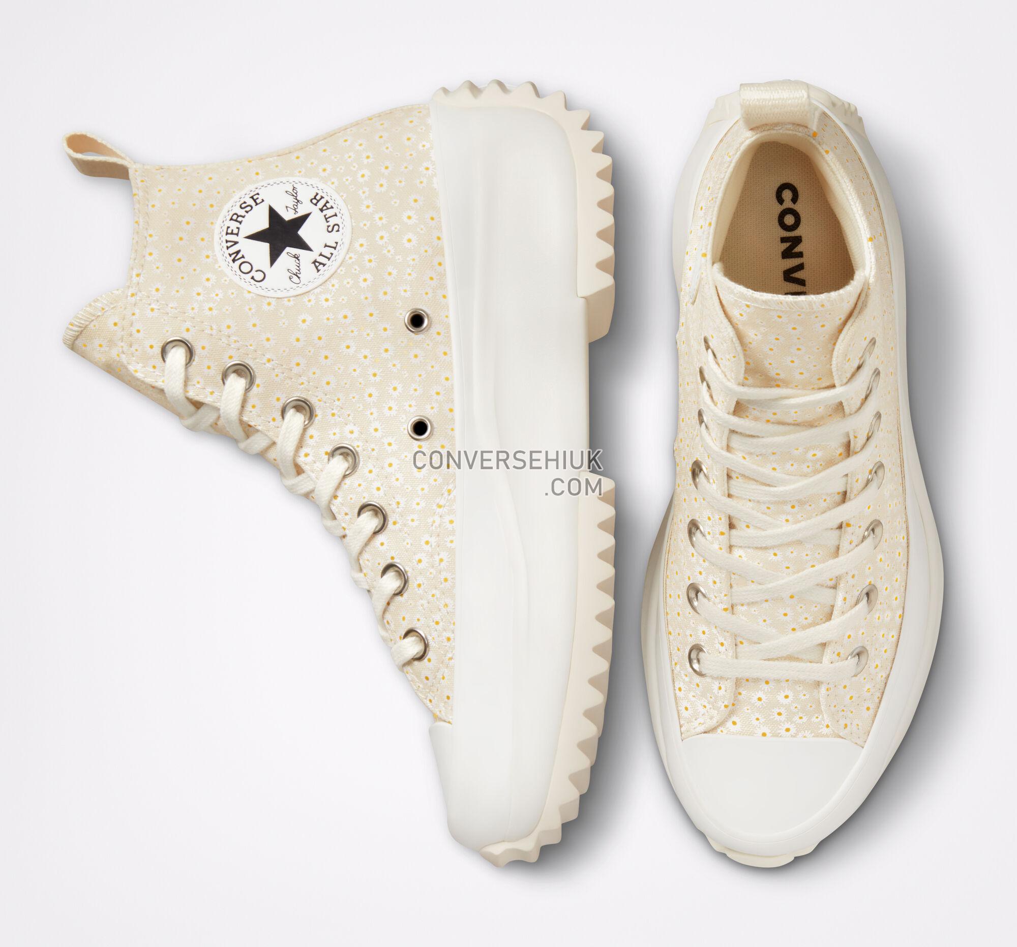 Converse Run Star Hike Platform Daisy Egret/Natural Ivory/Amarillo A03340C Shoes