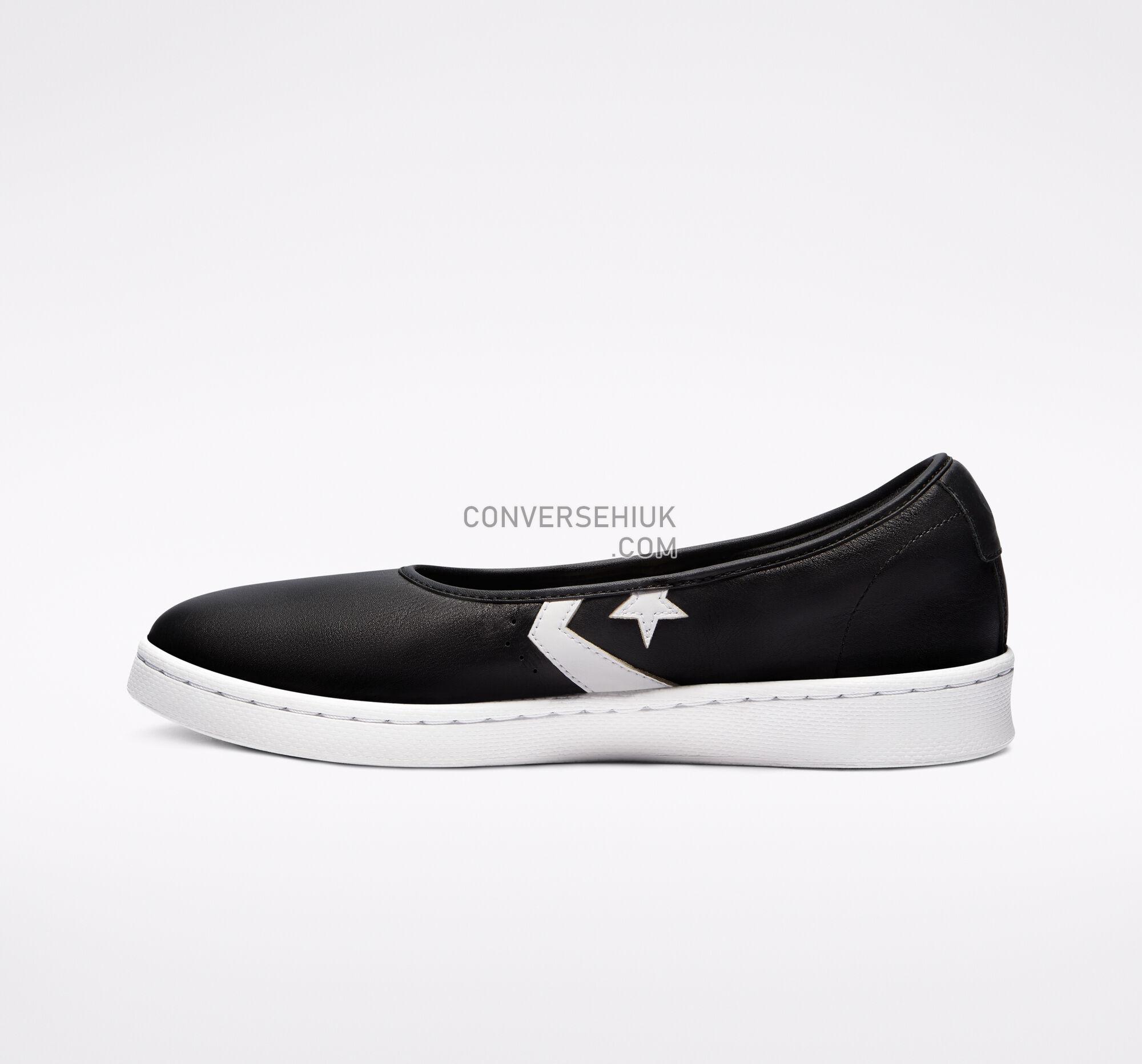 Converse x TELFAR Pro Leather Slip-On Black/White/Gold 172322C Shoes