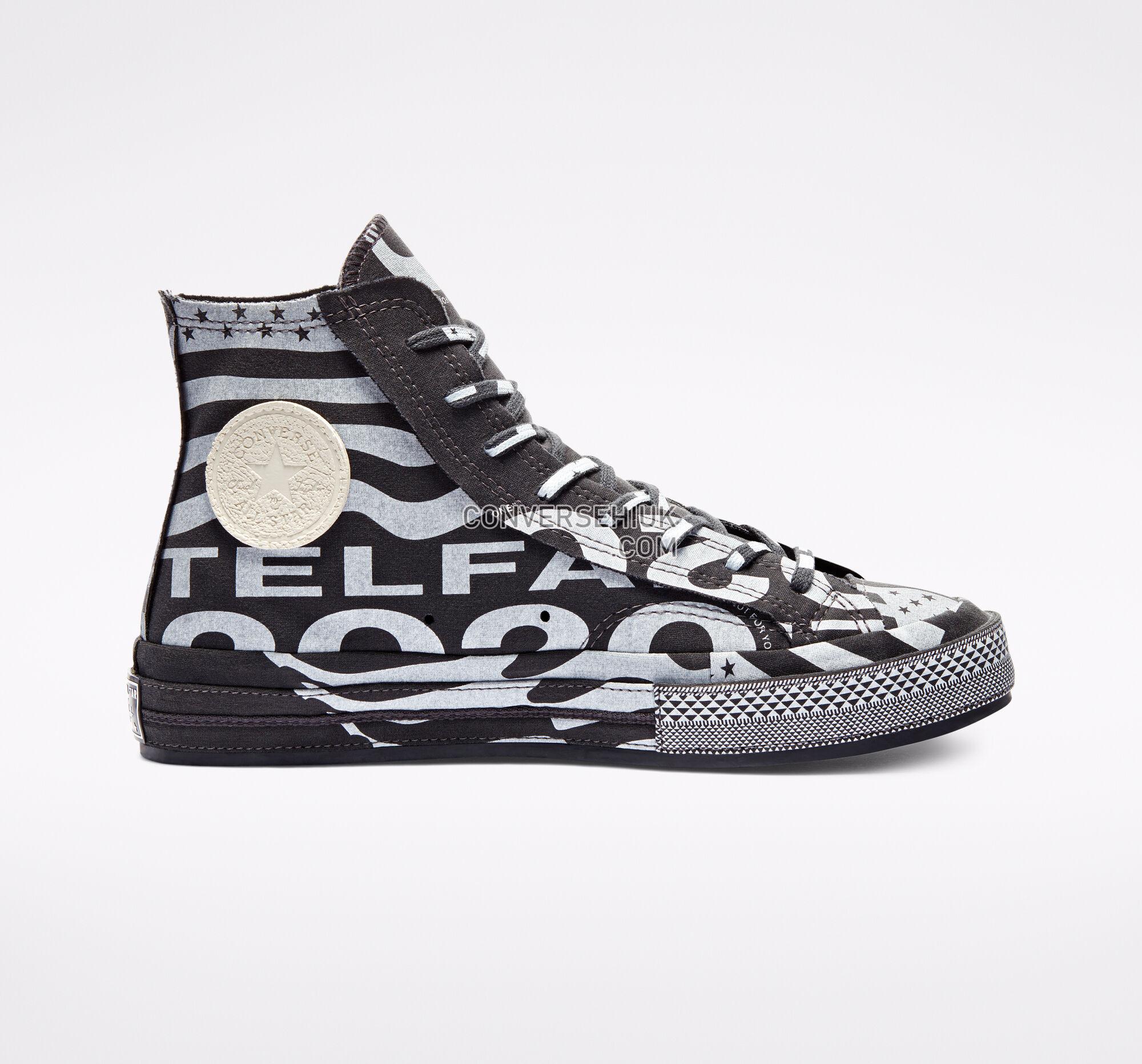 Converse x TELFAR Chuck 70 Almost Black/White/Black 169066C Shoes