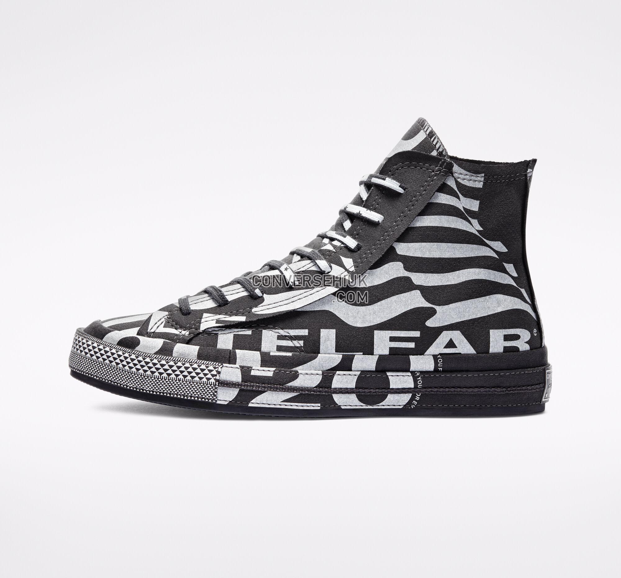 Converse x TELFAR Chuck 70 Almost Black/White/Black 169066C Shoes