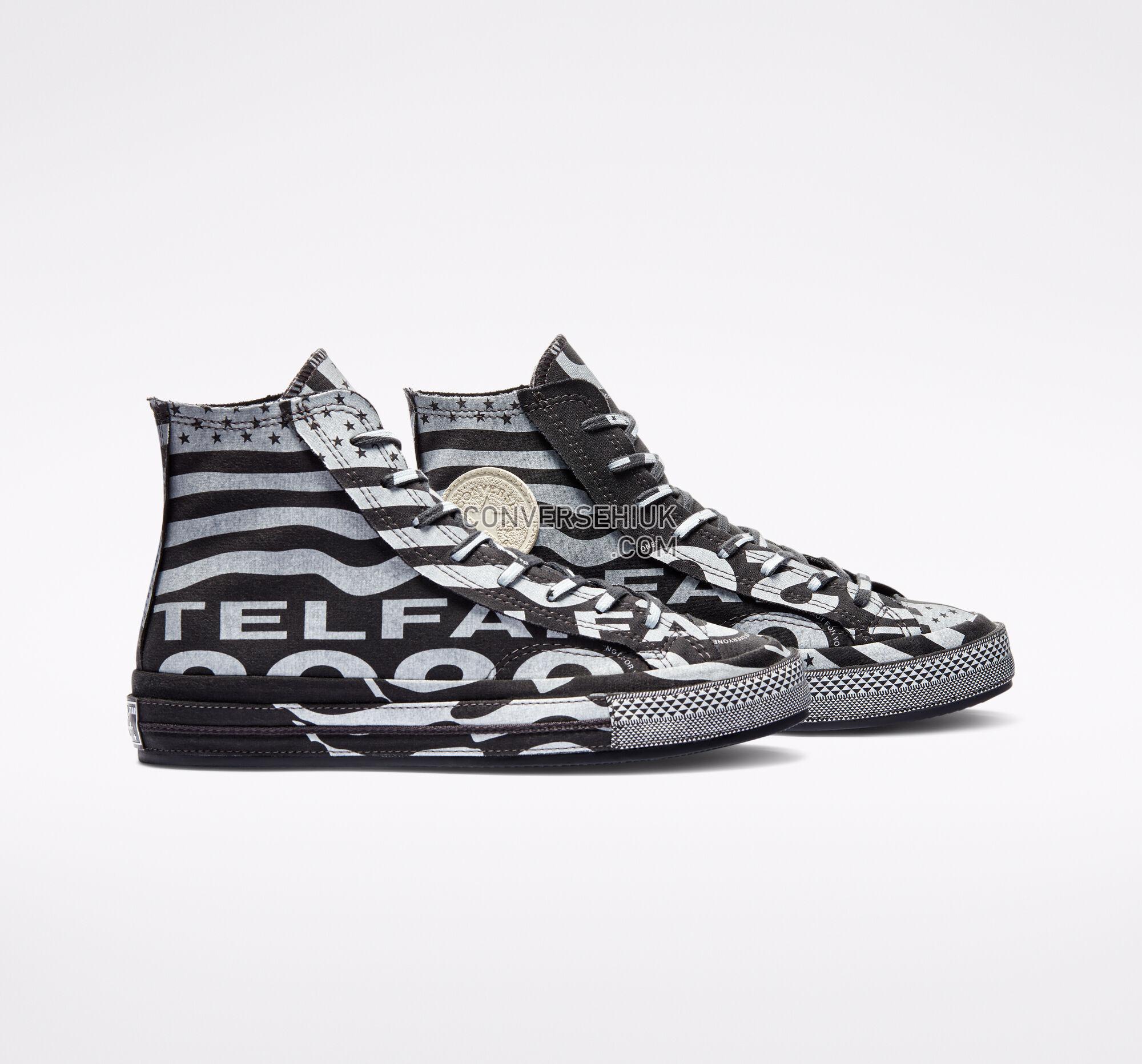 Converse x TELFAR Chuck 70 Almost Black/White/Black 169066C Shoes