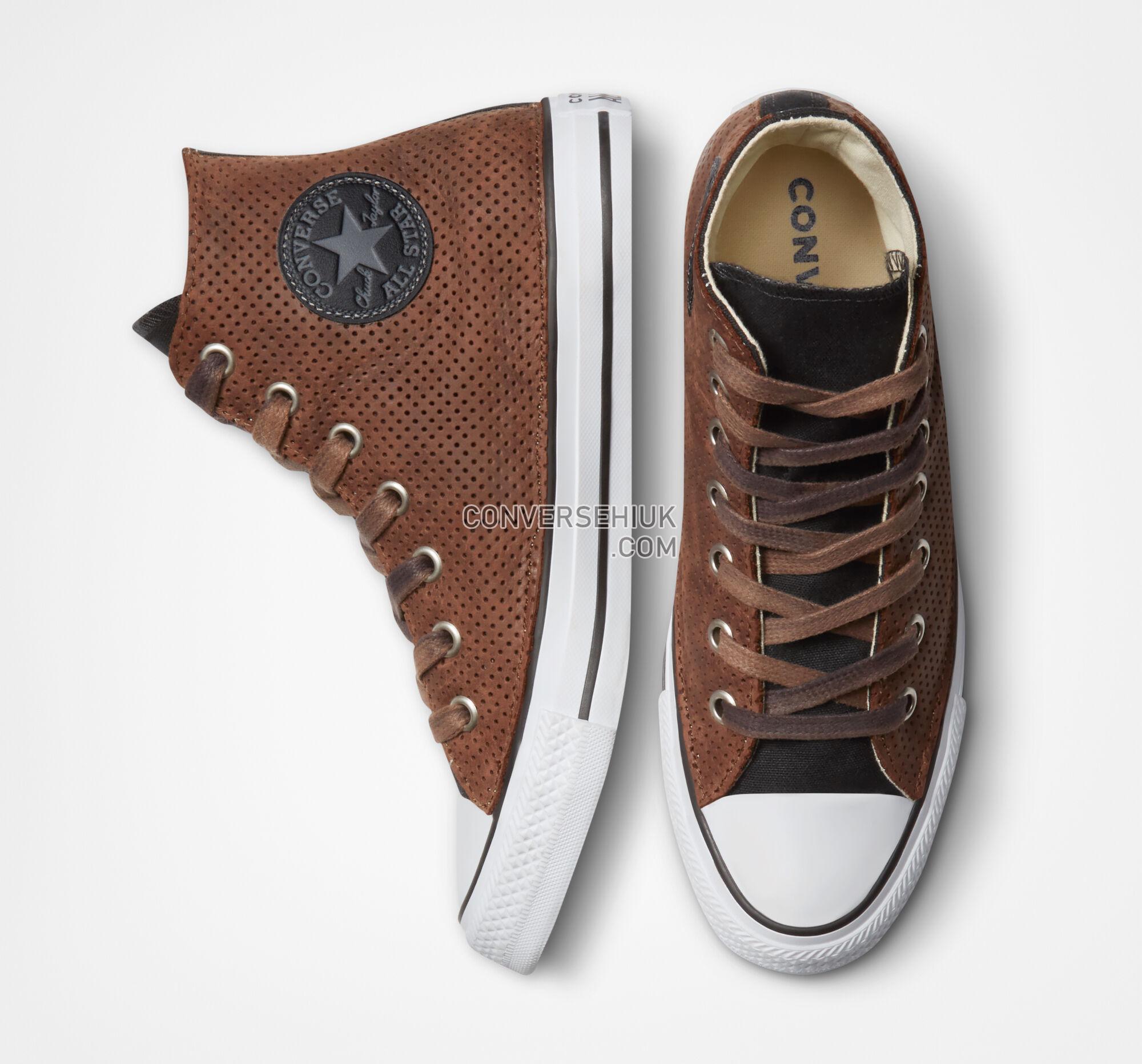 Converse Chuck Taylor All Star Vintage Leather Brown Perf Leather A04312C Shoes