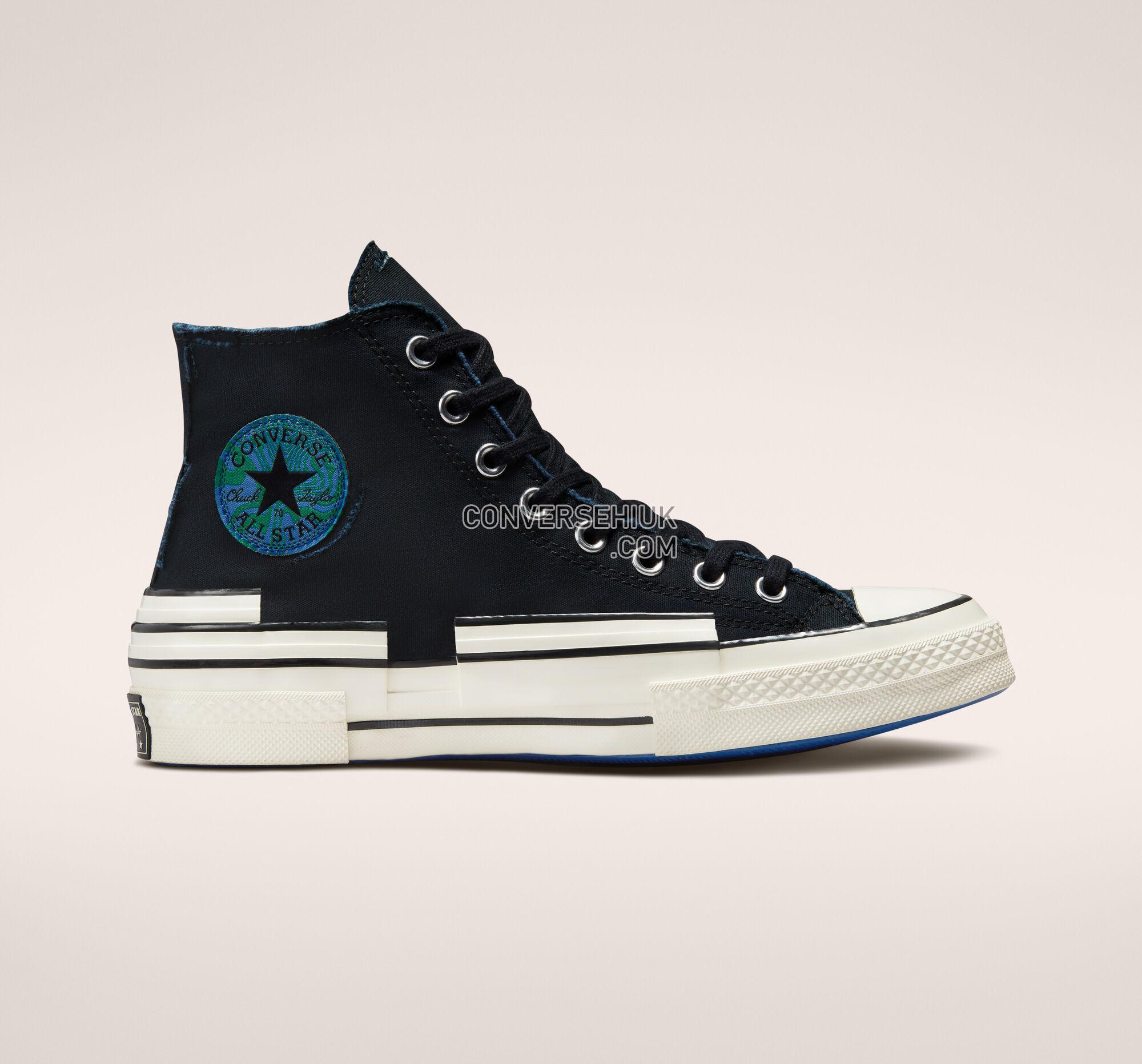 Converse Chuck 70 Hacked Heel Tear Away Black/Iron Grey/Blue A02407C Shoes