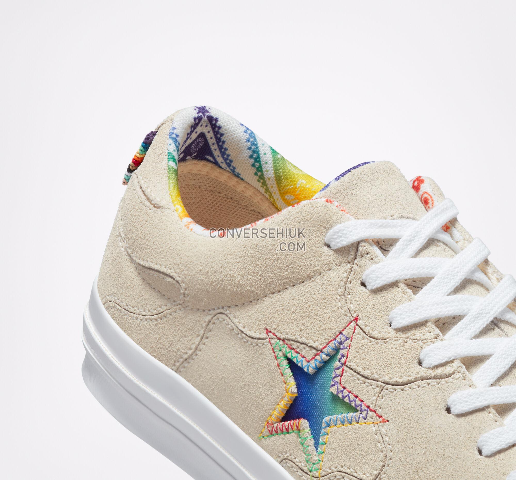 Converse One Star Pride Egret/University Red A02270C Shoes