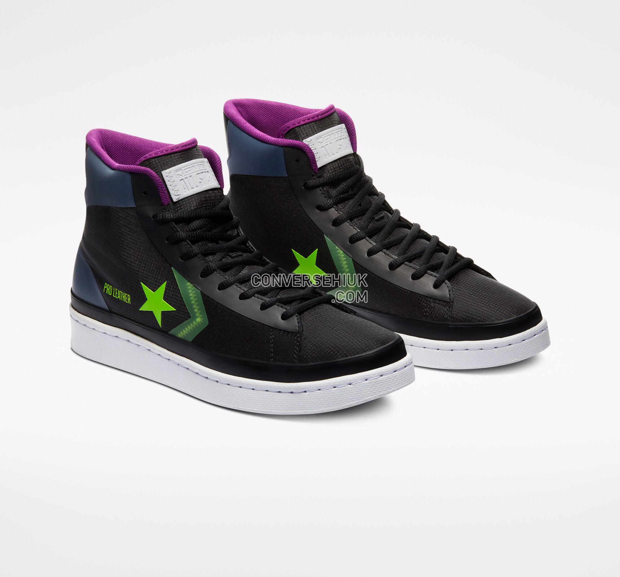 Converse Pro Leather Soundwave Black/Gravel/Bold Wasabi 170757C Shoes