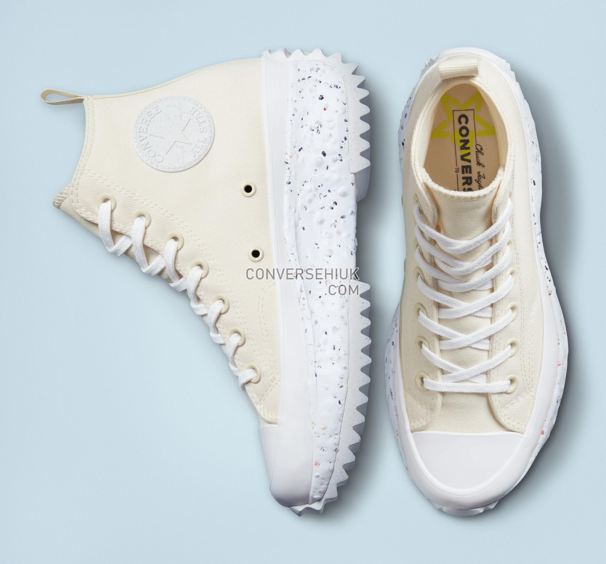 Converse Run Star Hike Platform Crater Hybrid Texture Egret/Egret/White 171575C Shoes