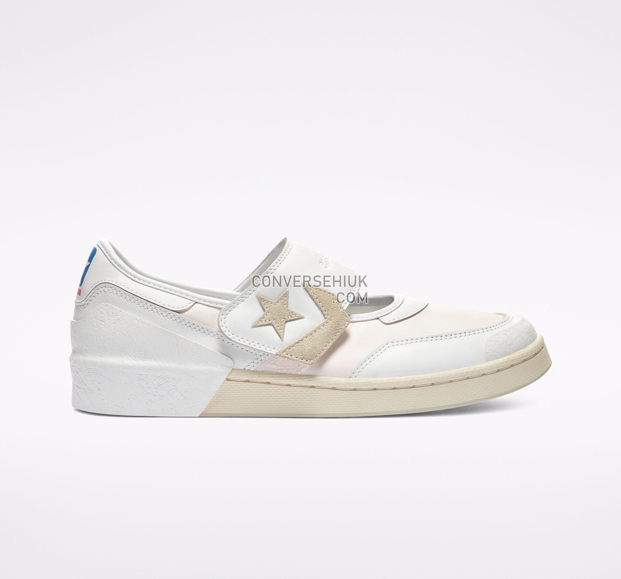 Converse x TELFAR Pro Leather Mary Jane White/Parchment/White 169067C Shoes