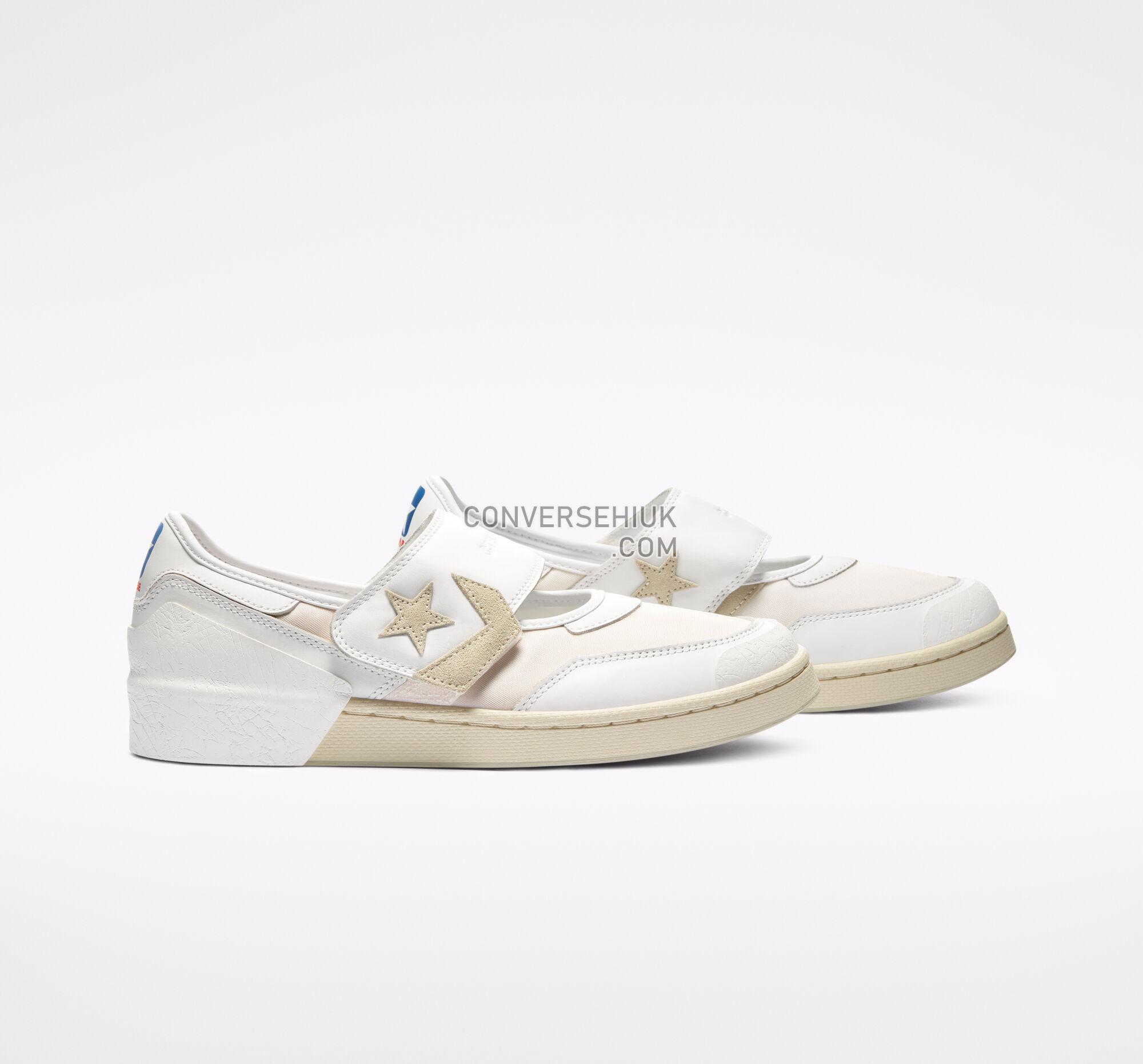 Converse x TELFAR Pro Leather Mary Jane White/Parchment/White 169067C Shoes