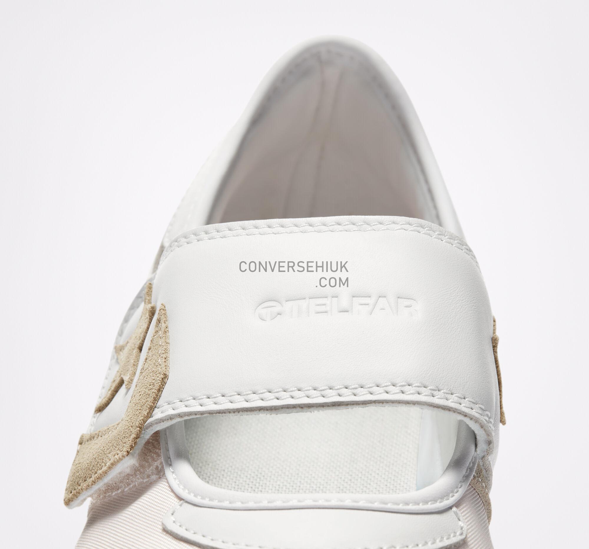 Converse x TELFAR Pro Leather Mary Jane White/Parchment/White 169067C Shoes