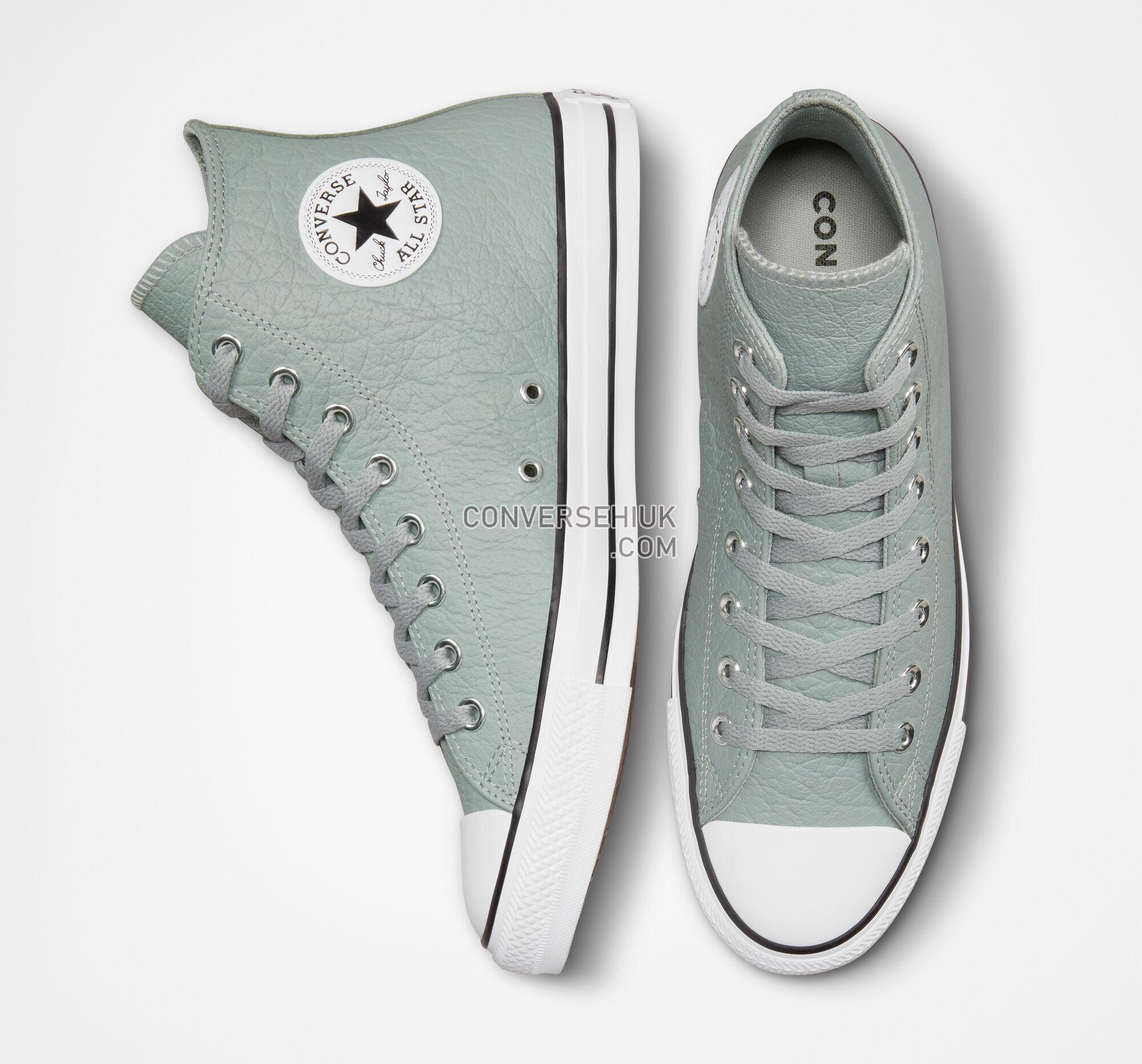 Converse Chuck Taylor All Star Tumbled Leather Ash Stone/White/Black A03286C Shoes