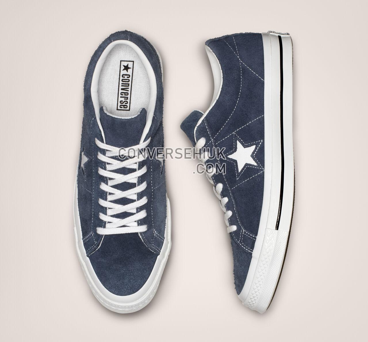 Converse One Star Vintage Suede Low Top Navy/White/White 158371C Shoes