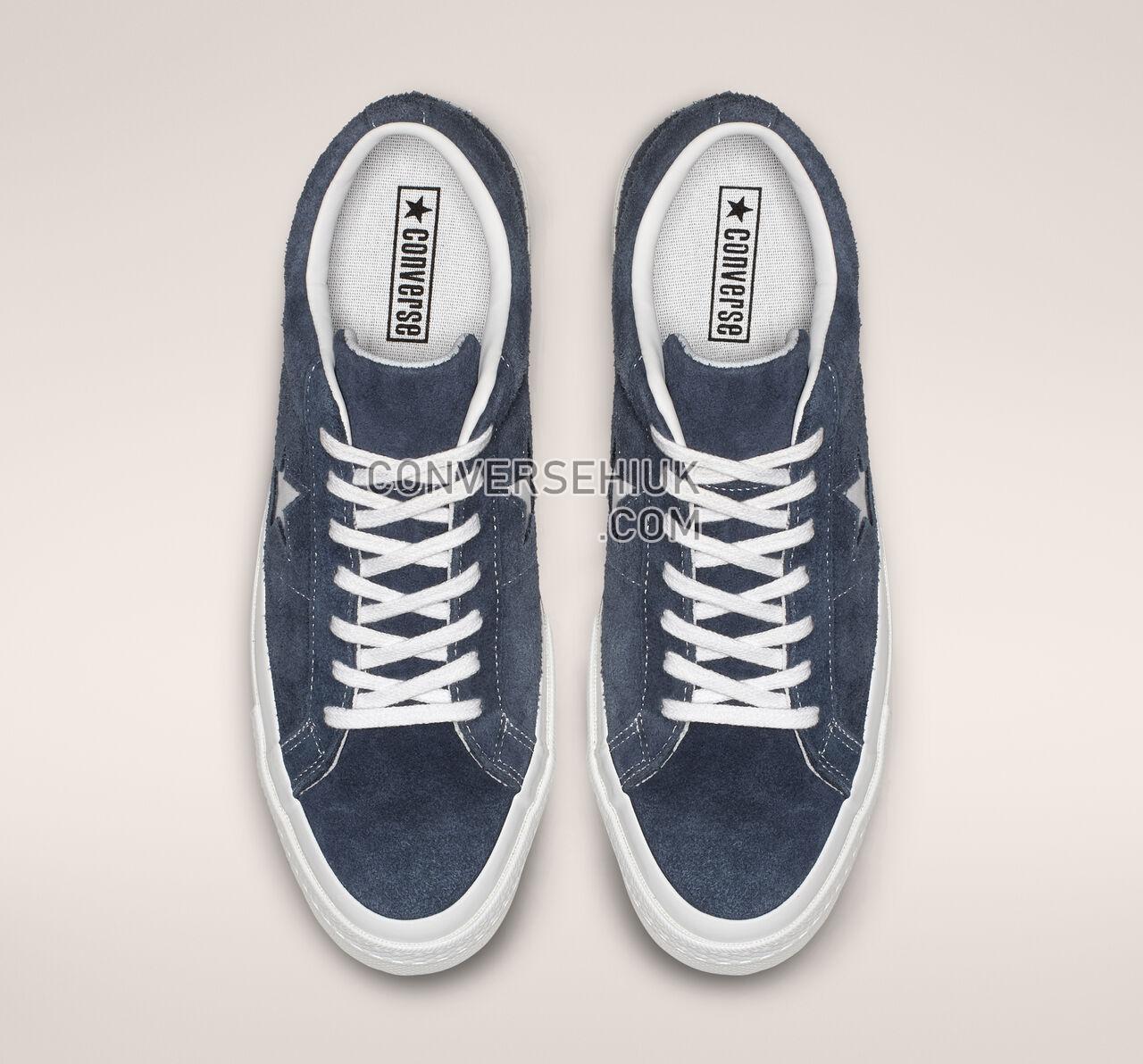 Converse One Star Vintage Suede Low Top Navy/White/White 158371C Shoes