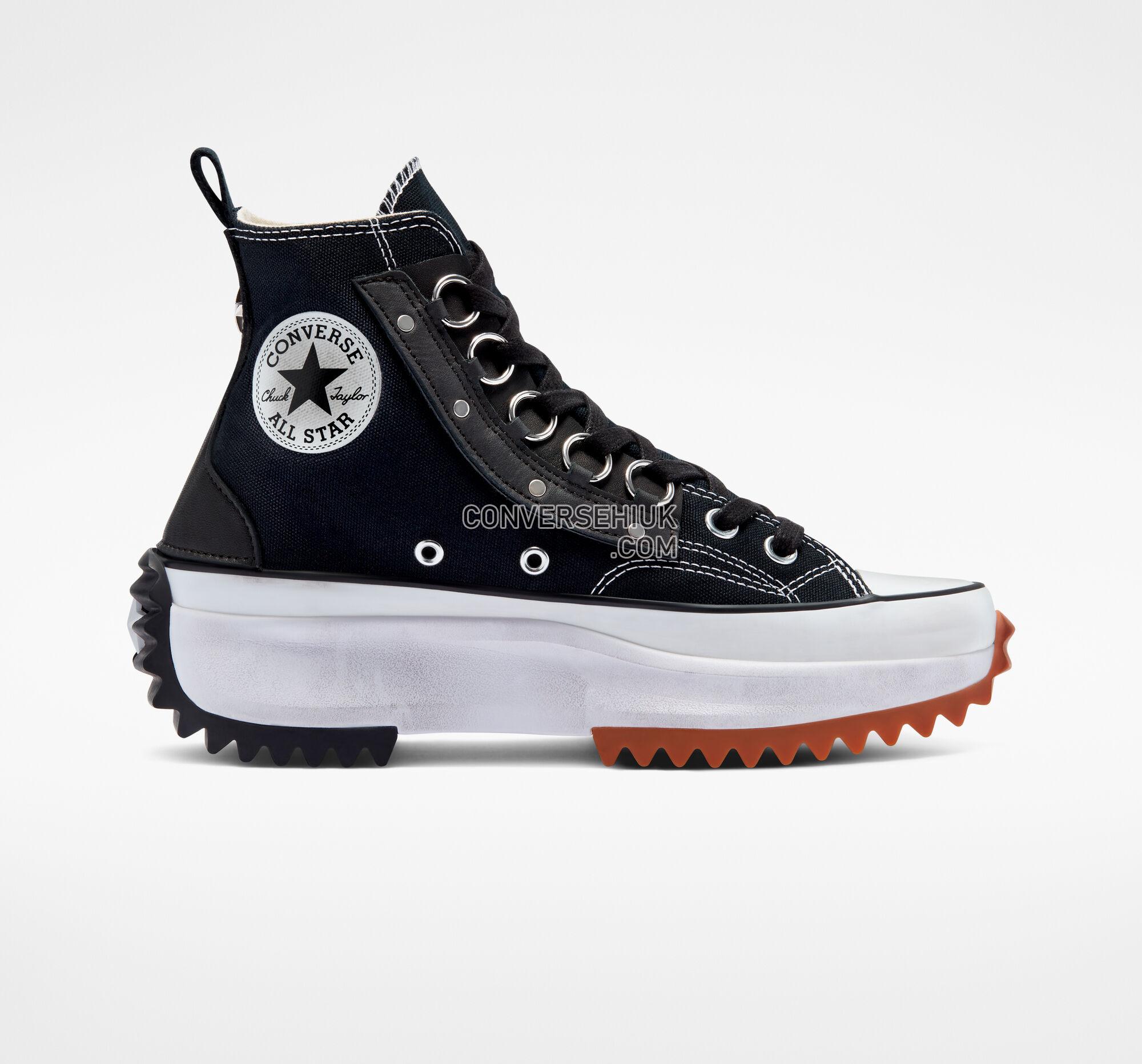 Converse Run Star Hike Platform Punk Academia Black Metal Ring A04321C Shoes