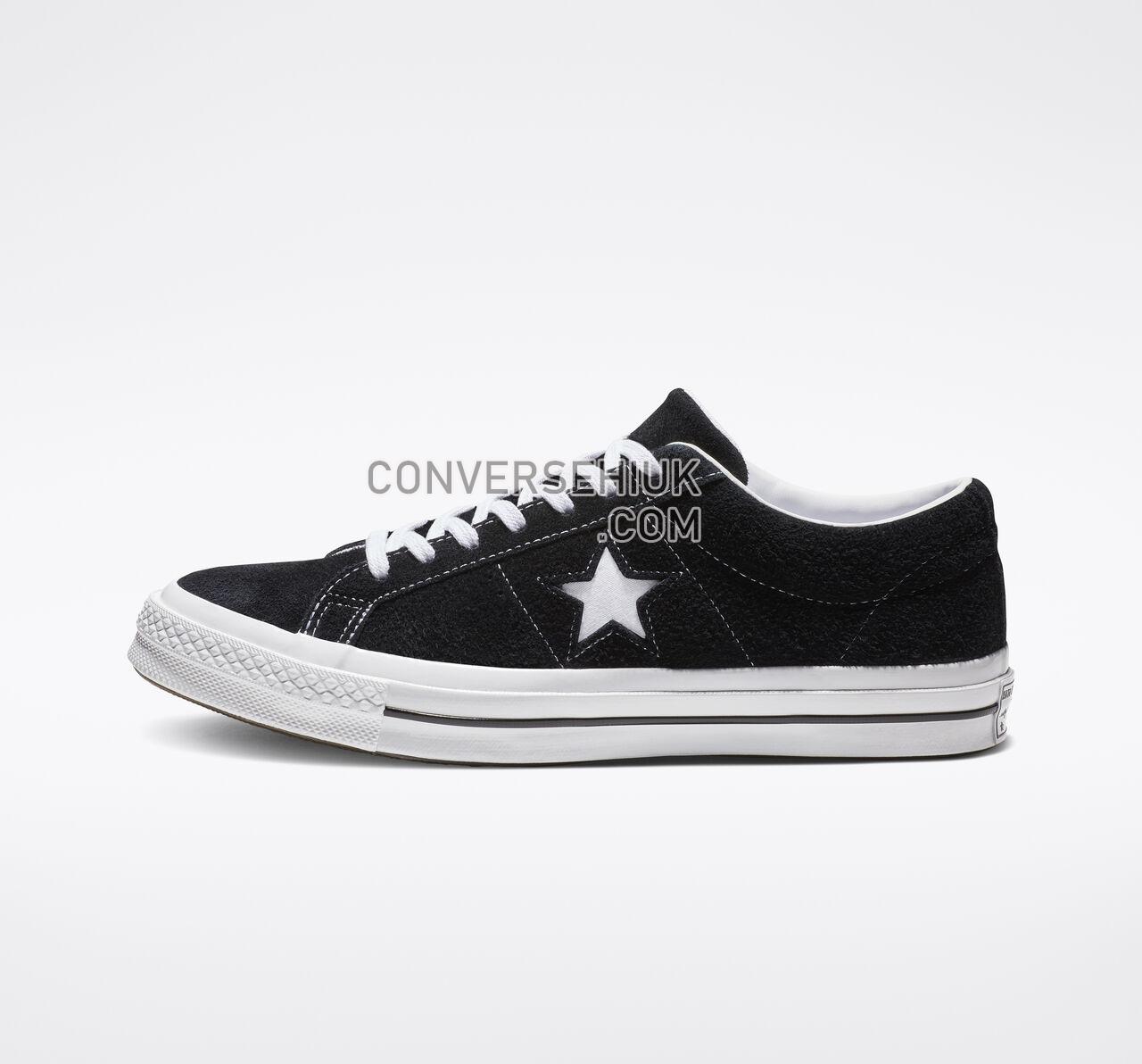 Converse One Star Vintage Suede Low Top Black/White/White 158369C Shoes