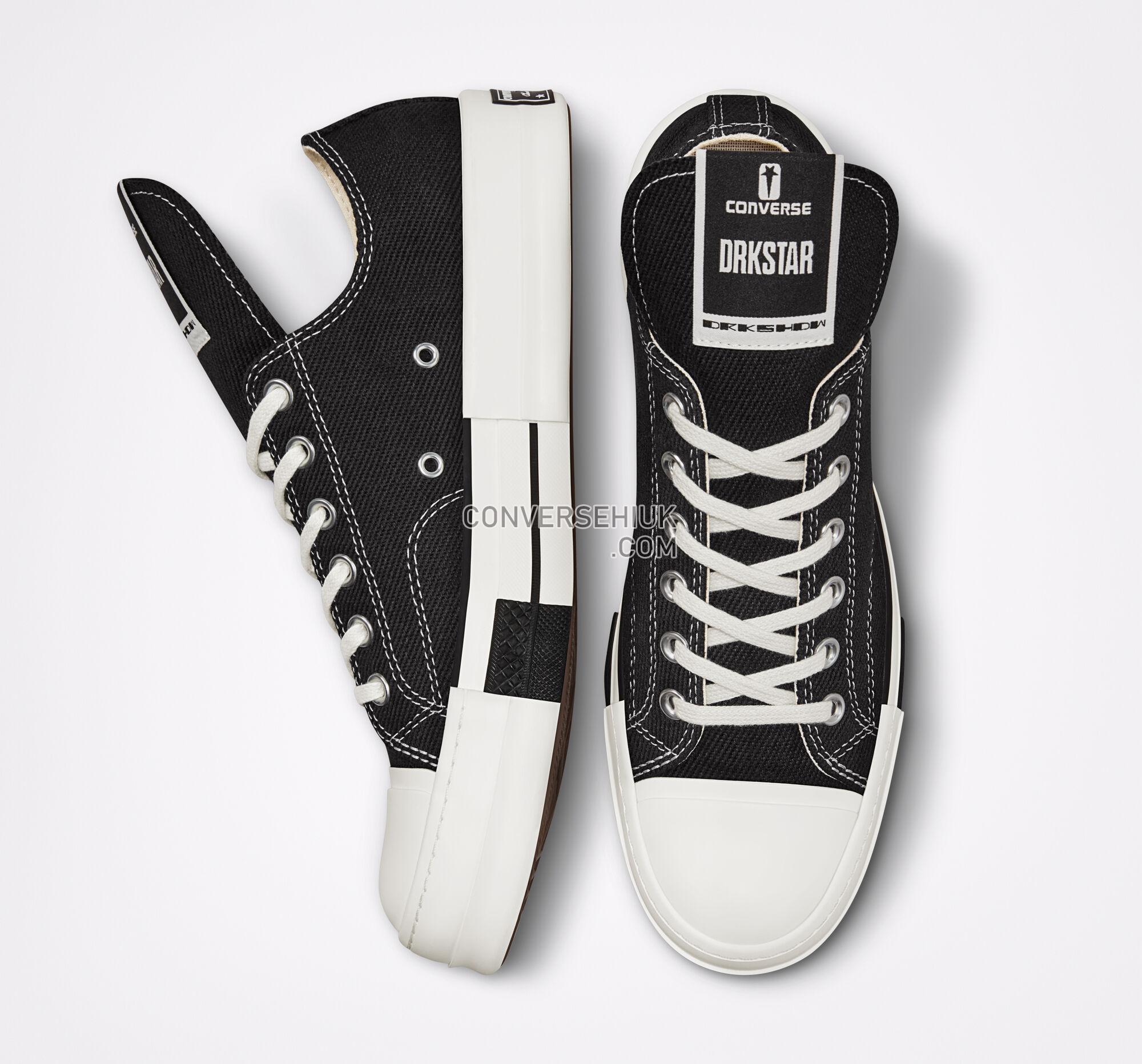 Converse x DRKSHDW DRKSTAR Chuck 70 Black/Egret/Black 172347C Shoes