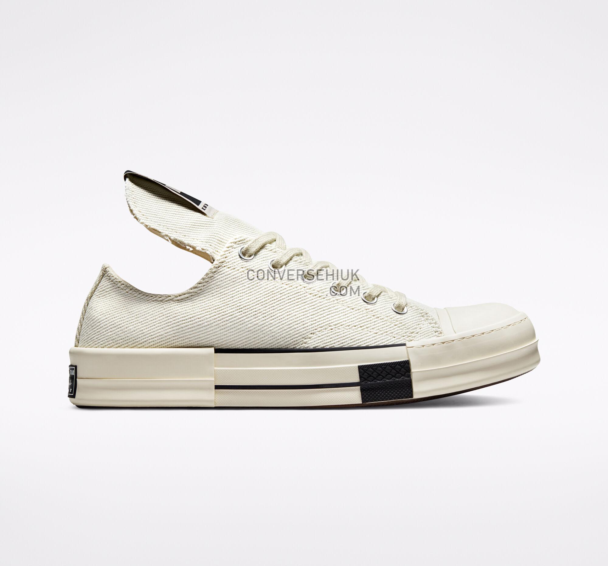 Converse x DRKSHDW DRKSTAR Chuck 70 Lily White/Egret/Black A00134C Shoes