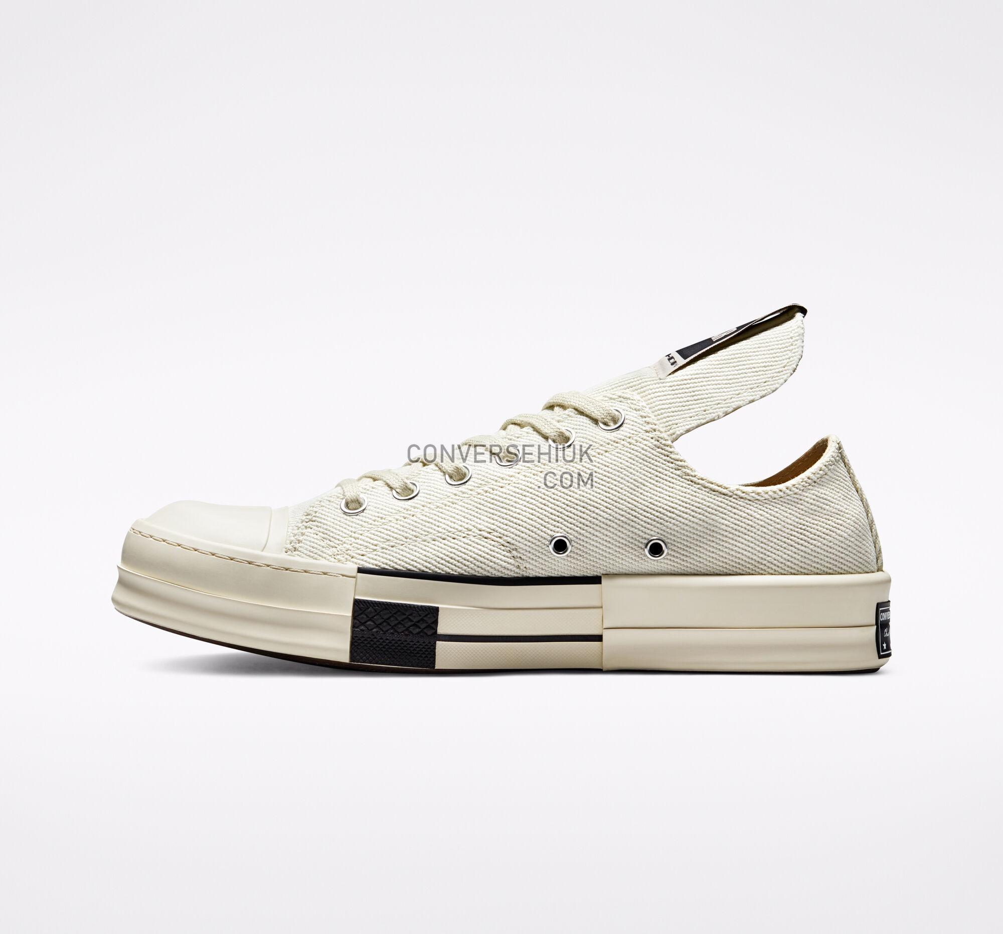 Converse x DRKSHDW DRKSTAR Chuck 70 Lily White/Egret/Black A00134C Shoes