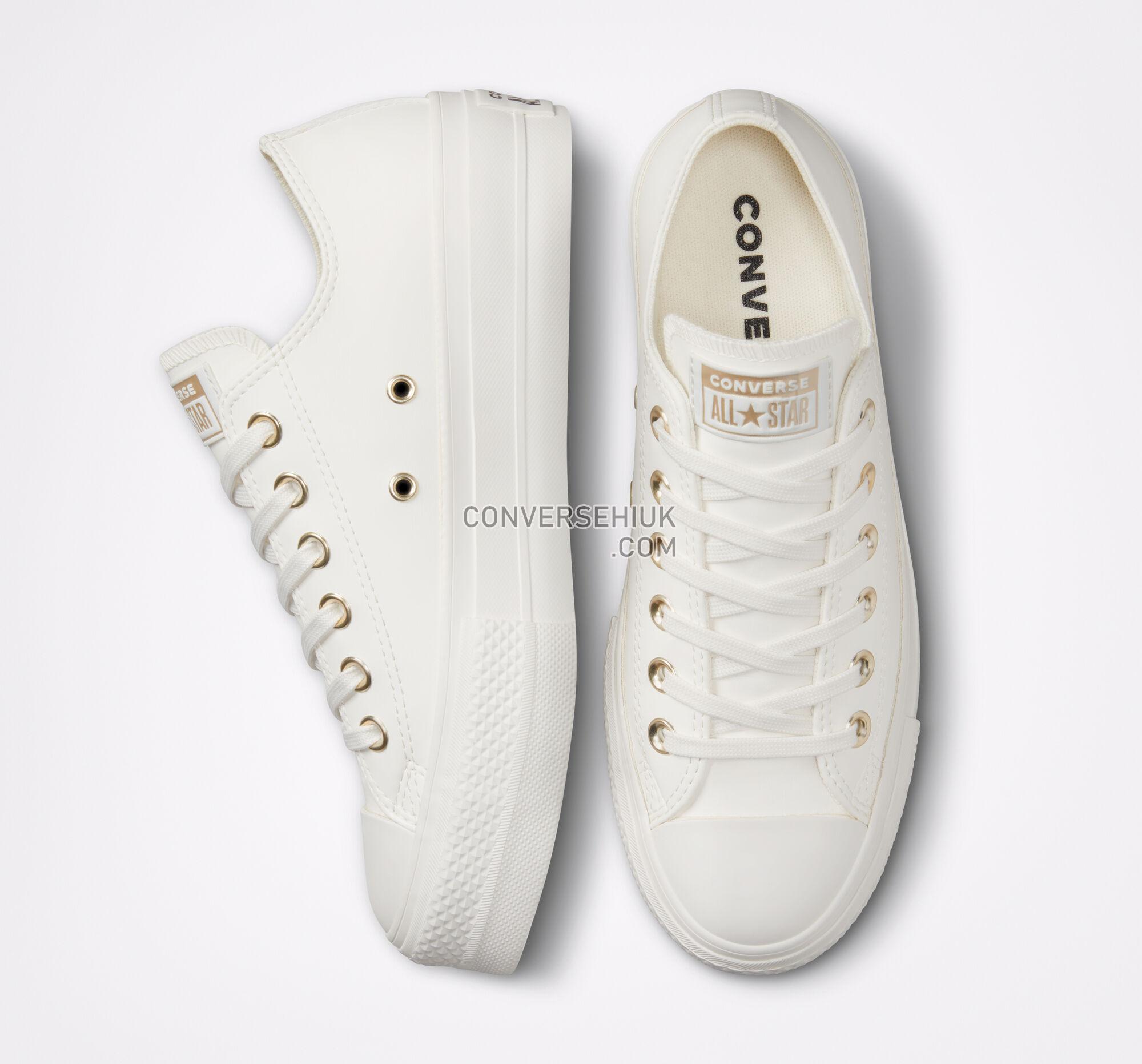 Converse Chuck Taylor All Star Lift Platform Mono White Vintage White/Vintage White A02610C Shoes