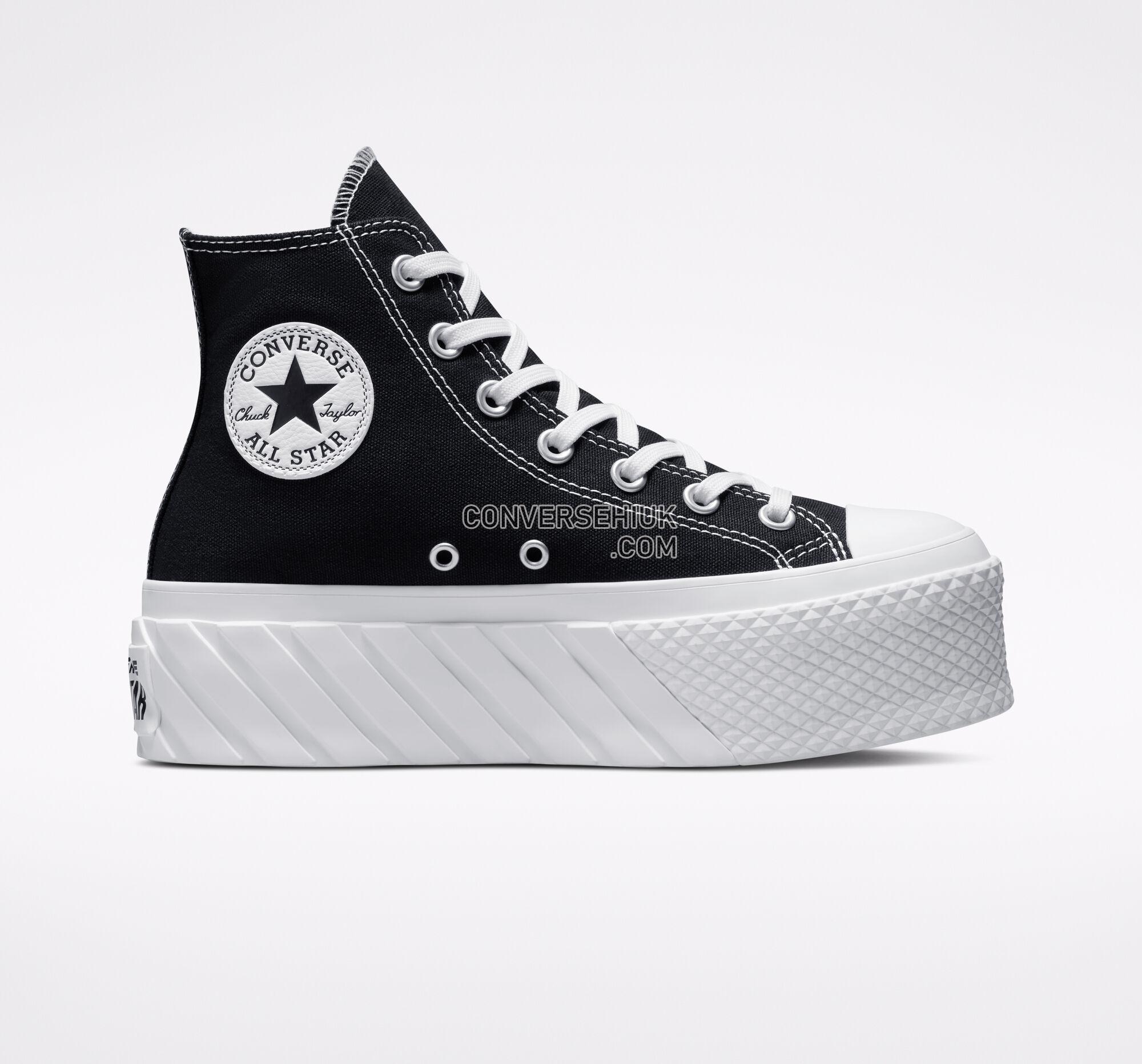 Converse Chuck Taylor All Star Lift 2X Platform Black/White/White A03394C Shoes