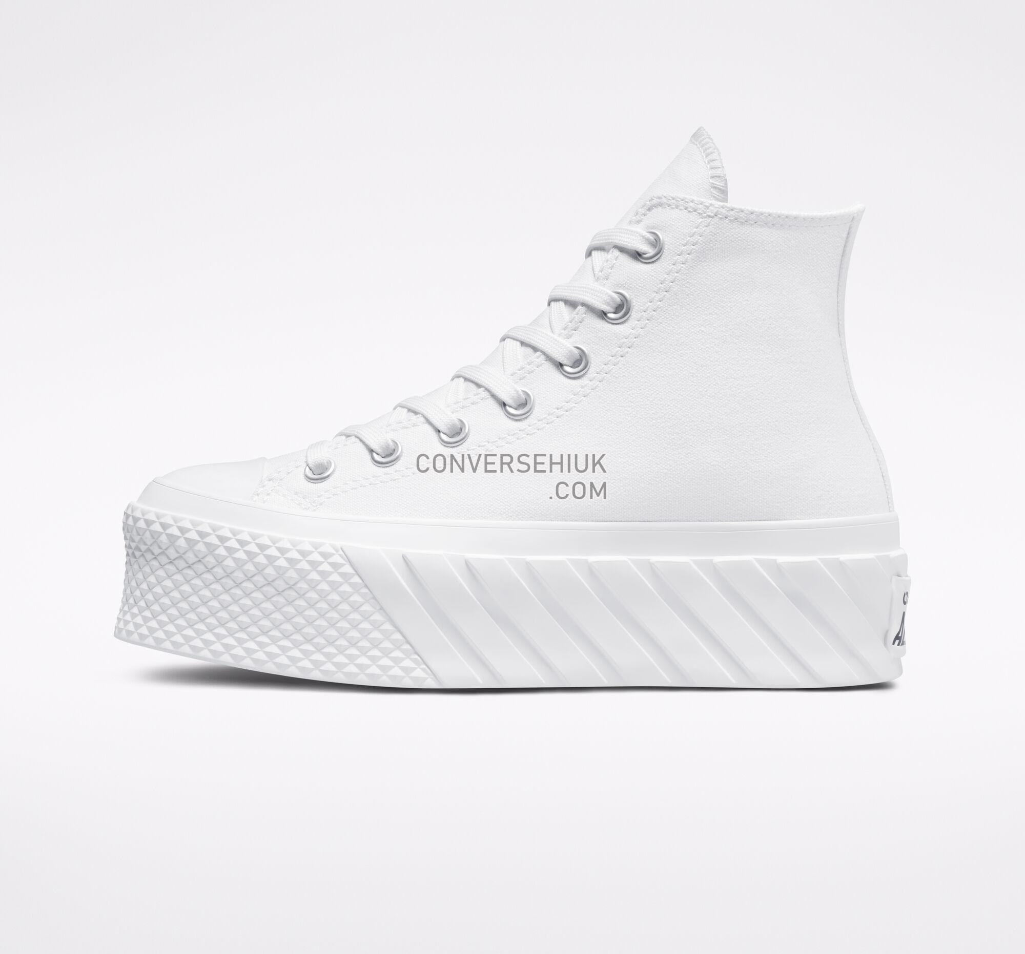 Converse Chuck Taylor All Star Lift 2X Platform White/White/Black A03395C Shoes