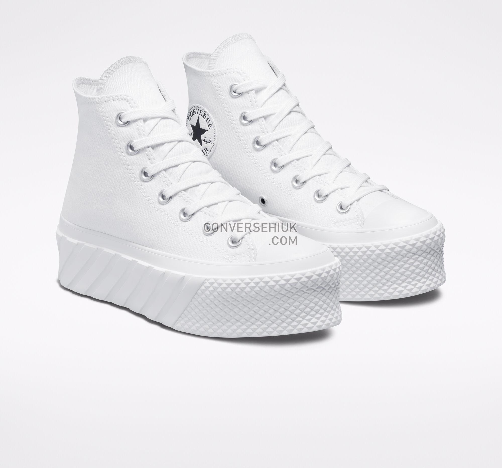 Converse Chuck Taylor All Star Lift 2X Platform White/White/Black A03395C Shoes