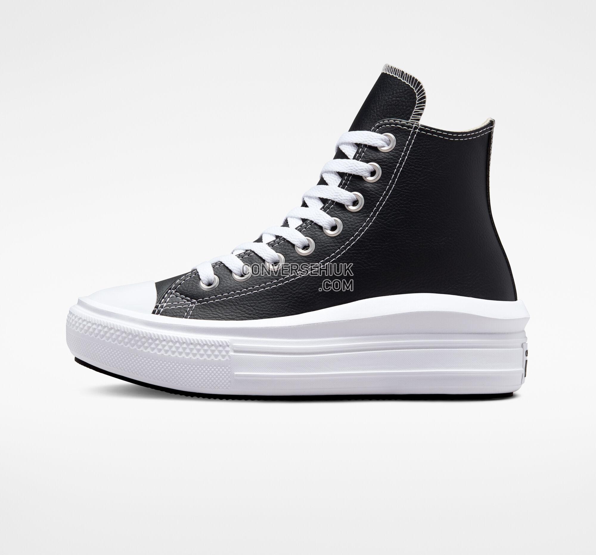 Converse Chuck Taylor All Star Move Platform Foundational Leather Black/White/White A04294C Shoes