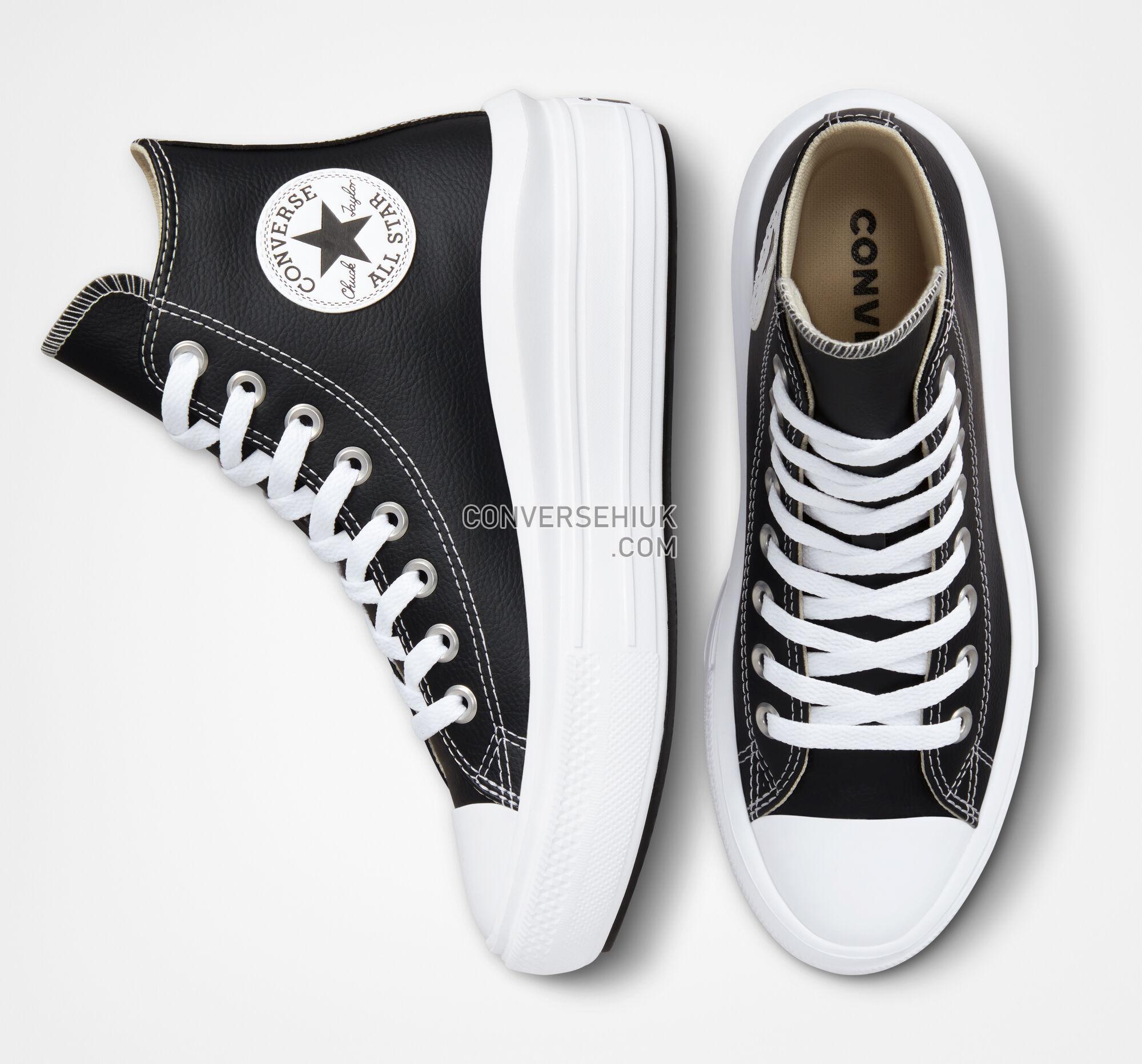 Converse Chuck Taylor All Star Move Platform Foundational Leather Black/White/White A04294C Shoes