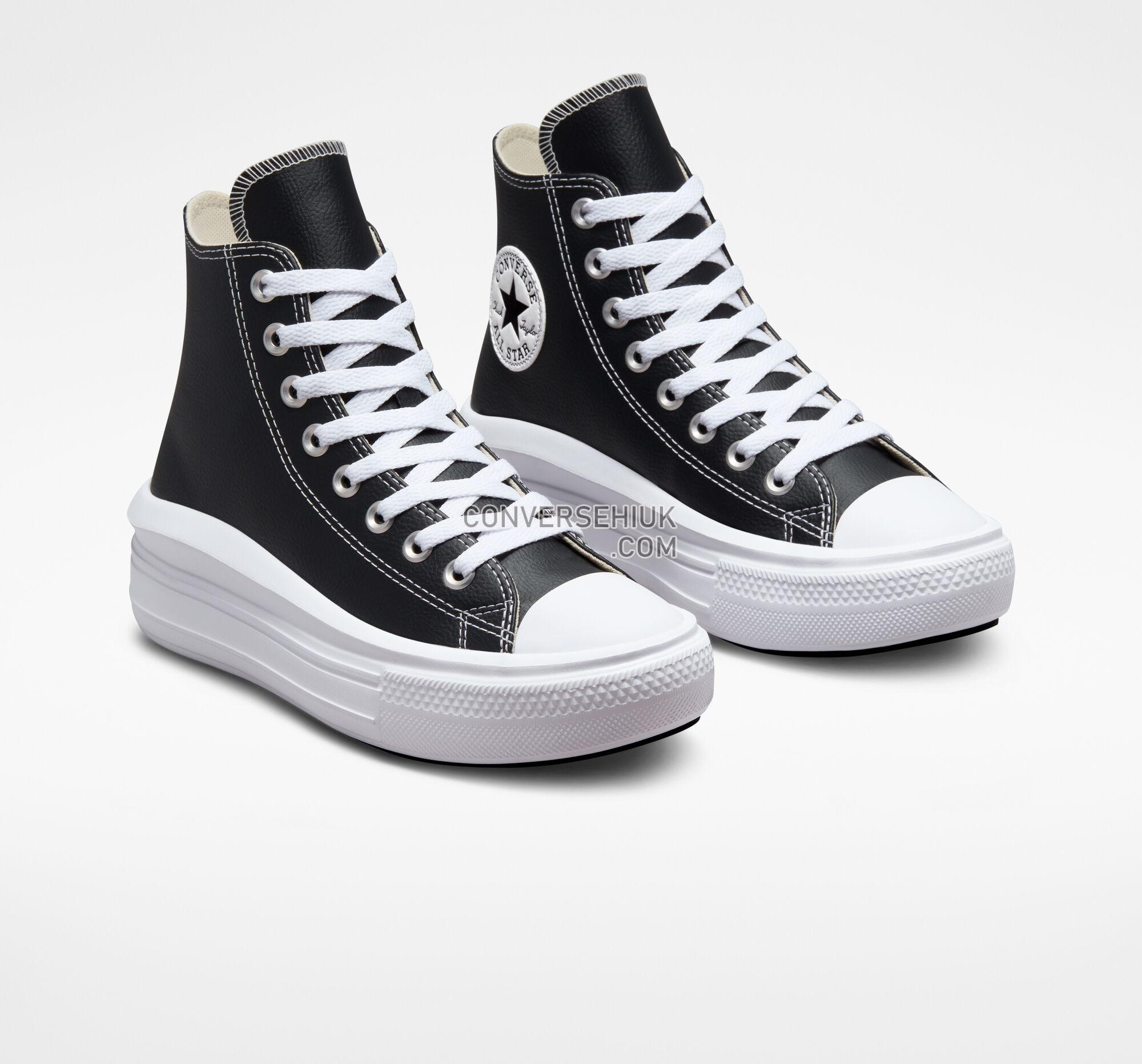 Converse Chuck Taylor All Star Move Platform Foundational Leather Black/White/White A04294C Shoes