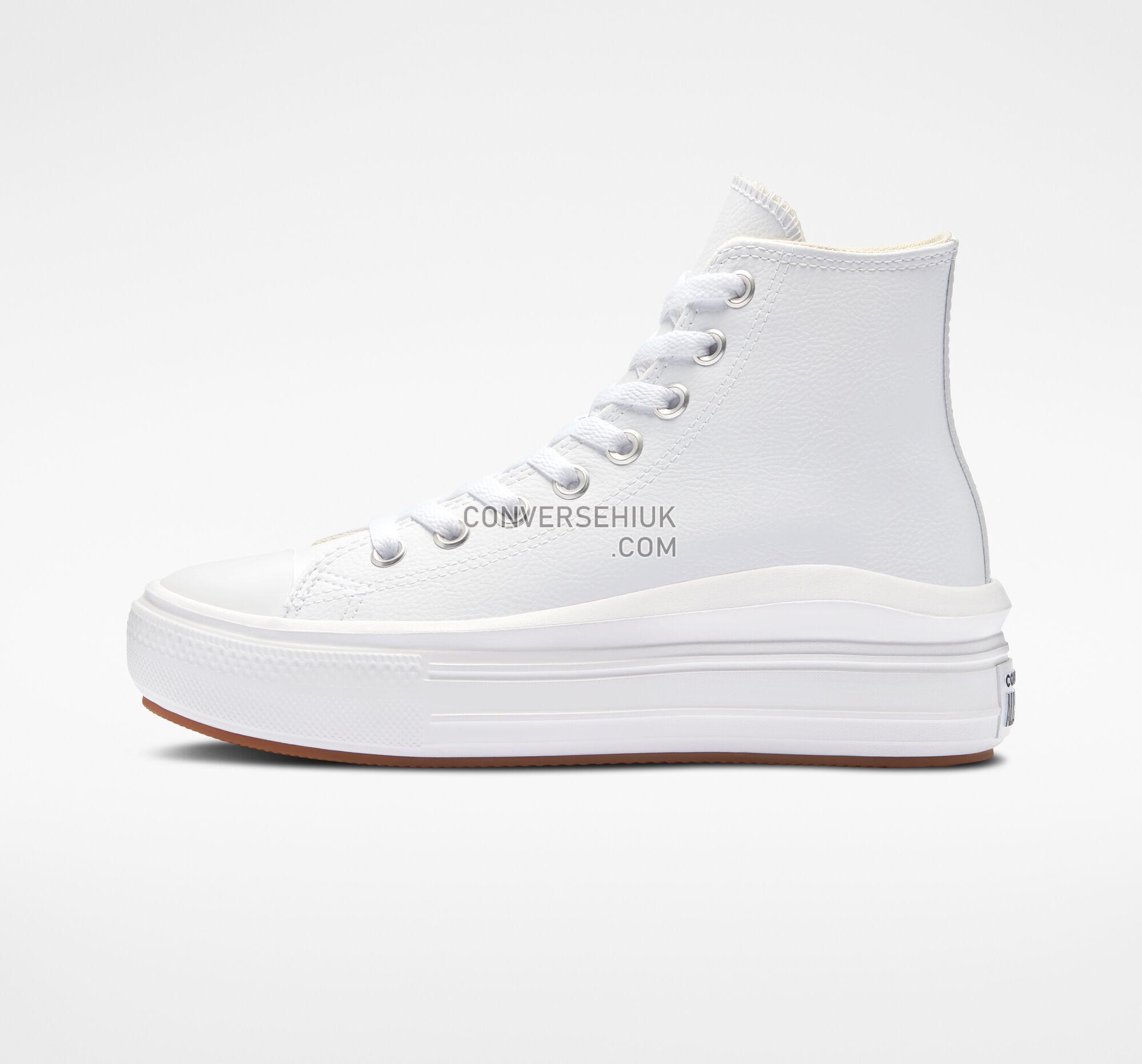 Converse Chuck Taylor All Star Move Platform Foundational Leather White/Black/White A04295C Shoes