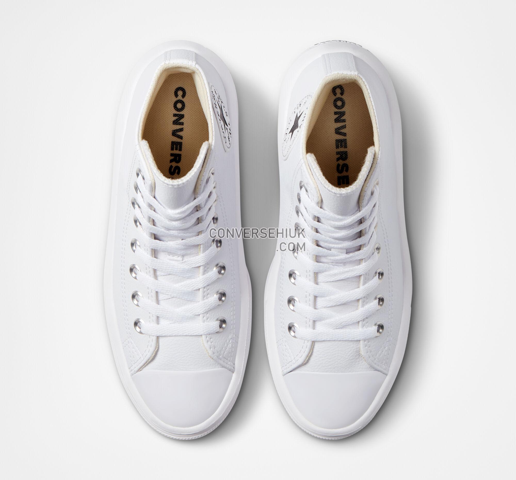 Converse Chuck Taylor All Star Move Platform Foundational Leather White/Black/White A04295C Shoes