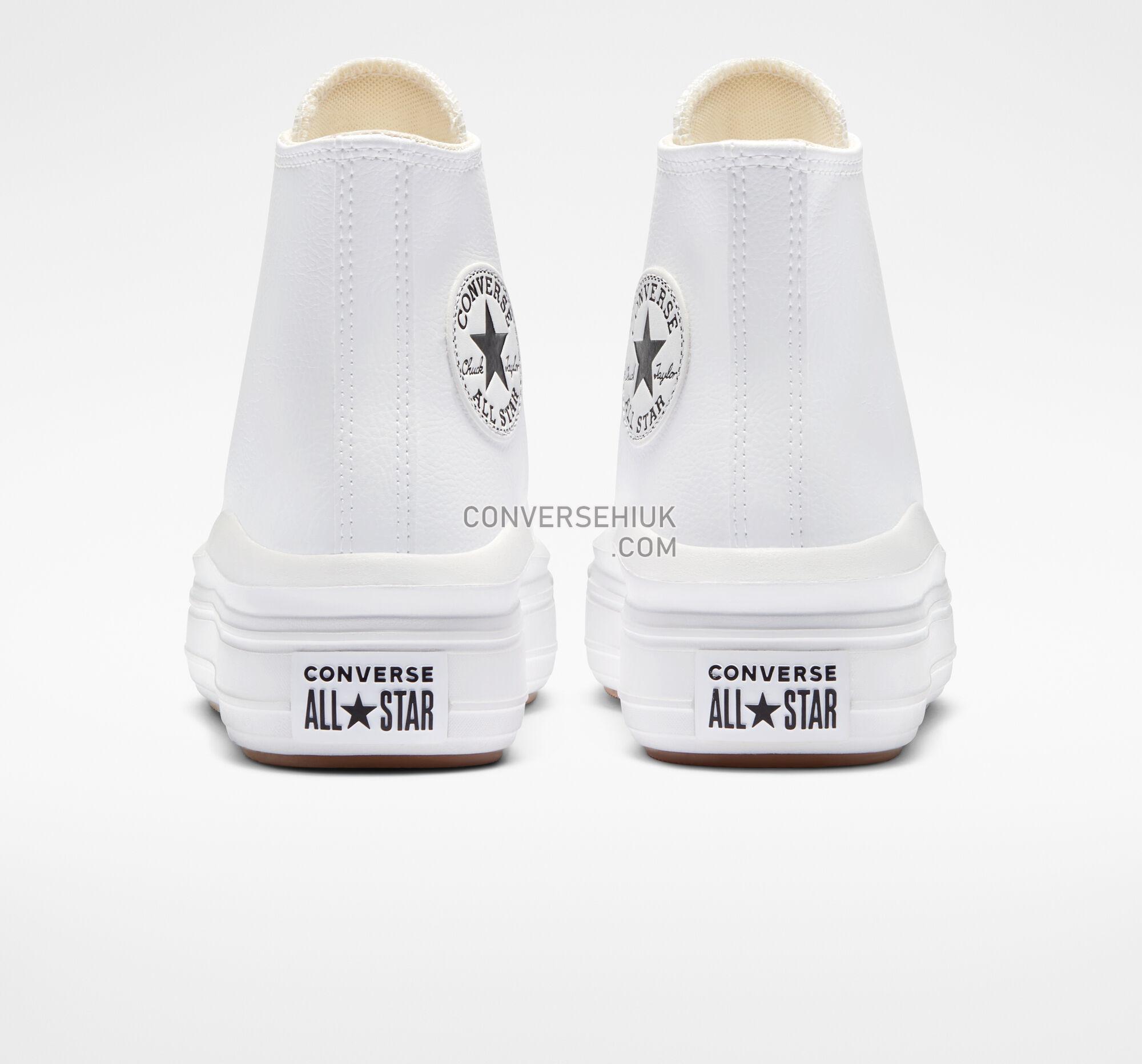 Converse Chuck Taylor All Star Move Platform Foundational Leather White/Black/White A04295C Shoes