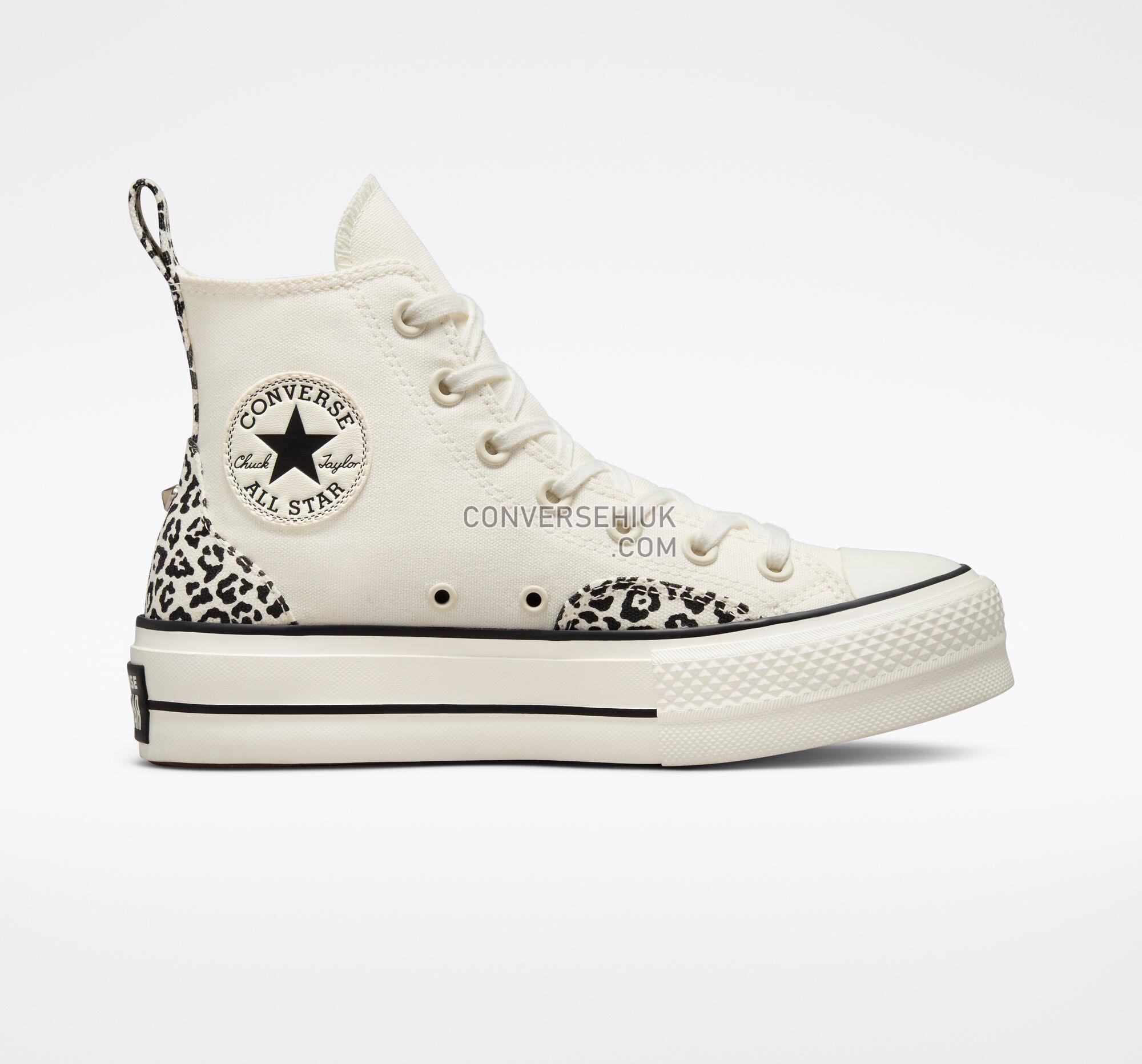 Converse Chuck Taylor All Star Lift Platform Animal Mix Egret/Black/Egret A03874C Shoes