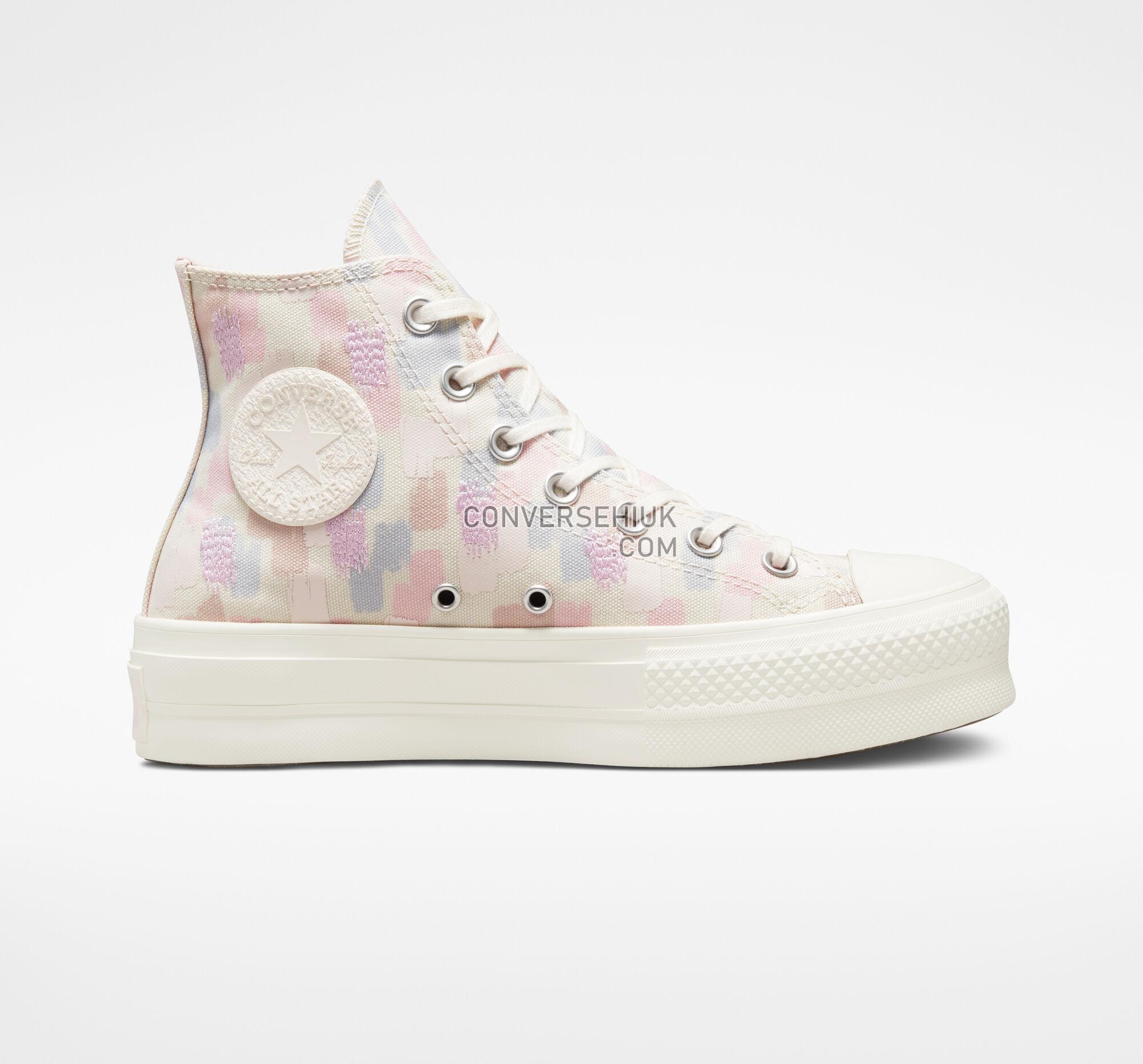 Converse Chuck Taylor All Star Lift Platform Inked Egret/Gravel/Lt Arctic Pink A03247C Shoes