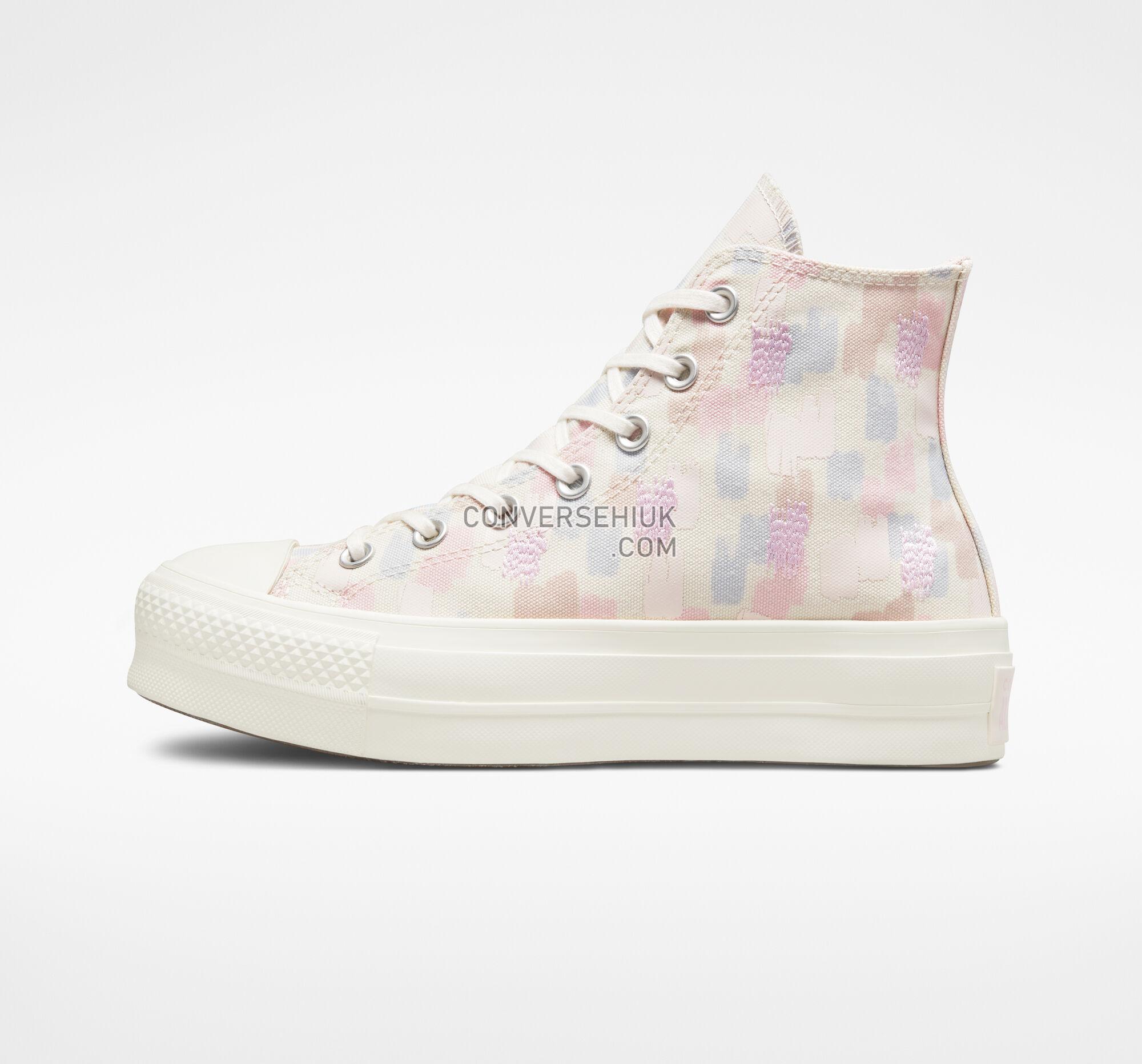 Converse Chuck Taylor All Star Lift Platform Inked Egret/Gravel/Lt Arctic Pink A03247C Shoes