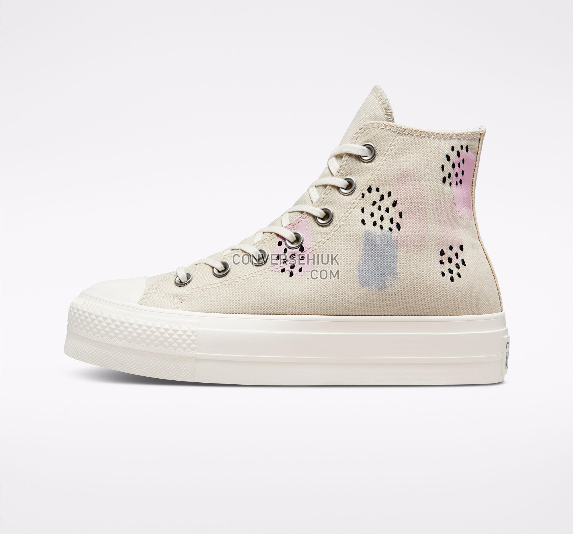 Converse Chuck Taylor All Star Lift Platform Inked Egret/Rose/Arctic Pink A04186C Shoes