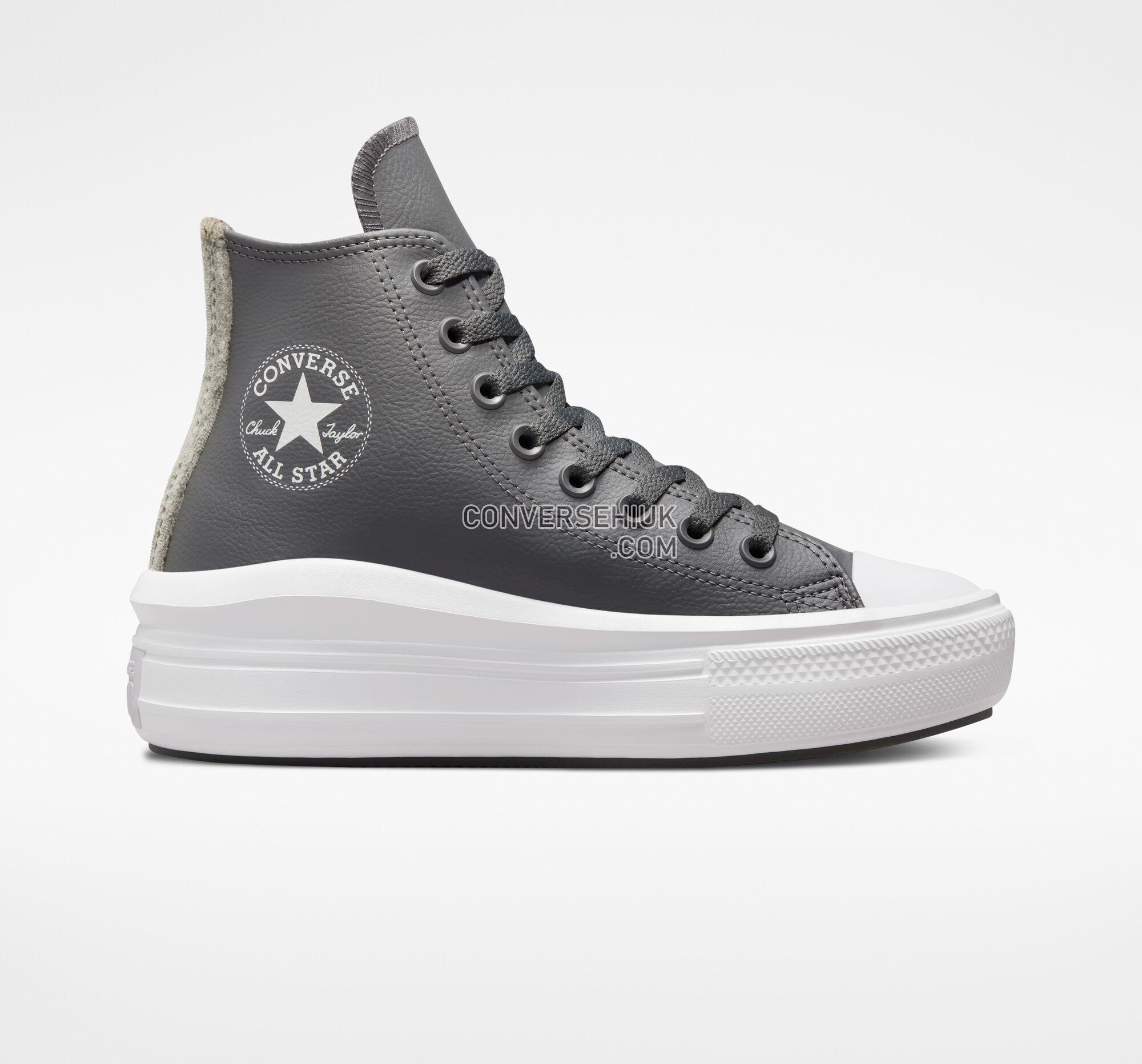 Converse Chuck Taylor All Star Move Platform Stripe Knit Iron Grey/Iron Grey/White A01344C Shoes