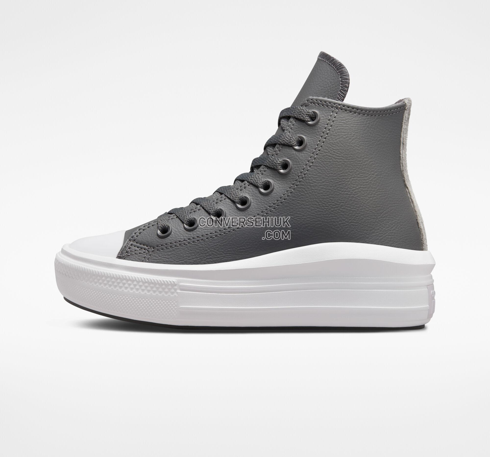 Converse Chuck Taylor All Star Move Platform Stripe Knit Iron Grey/Iron Grey/White A01344C Shoes