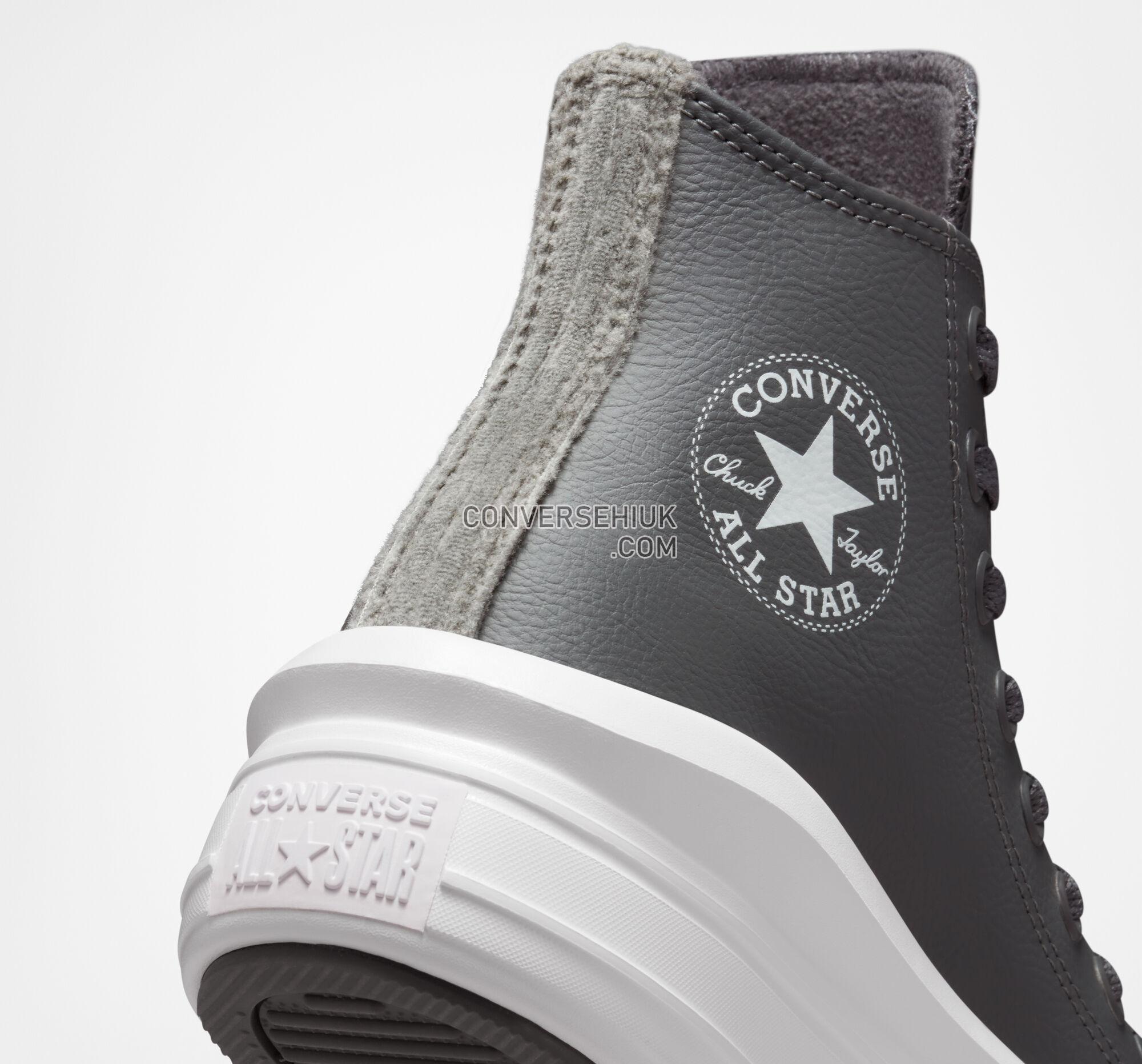 Converse Chuck Taylor All Star Move Platform Stripe Knit Iron Grey/Iron Grey/White A01344C Shoes